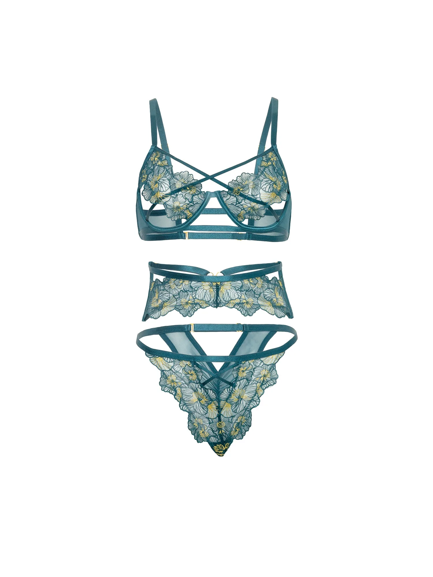 Daphne Strappy 3-Piece Bra Set