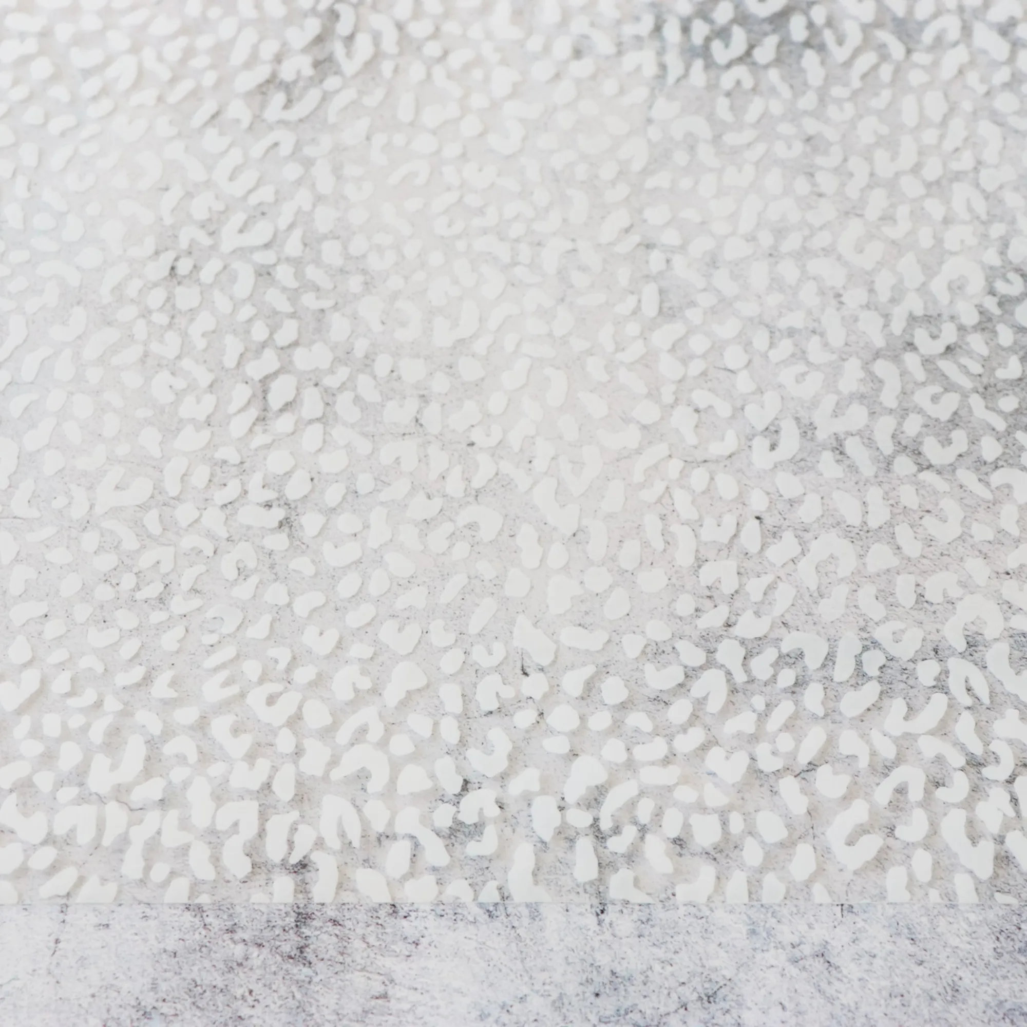 White Leopard Print Clear TPU Vinyl