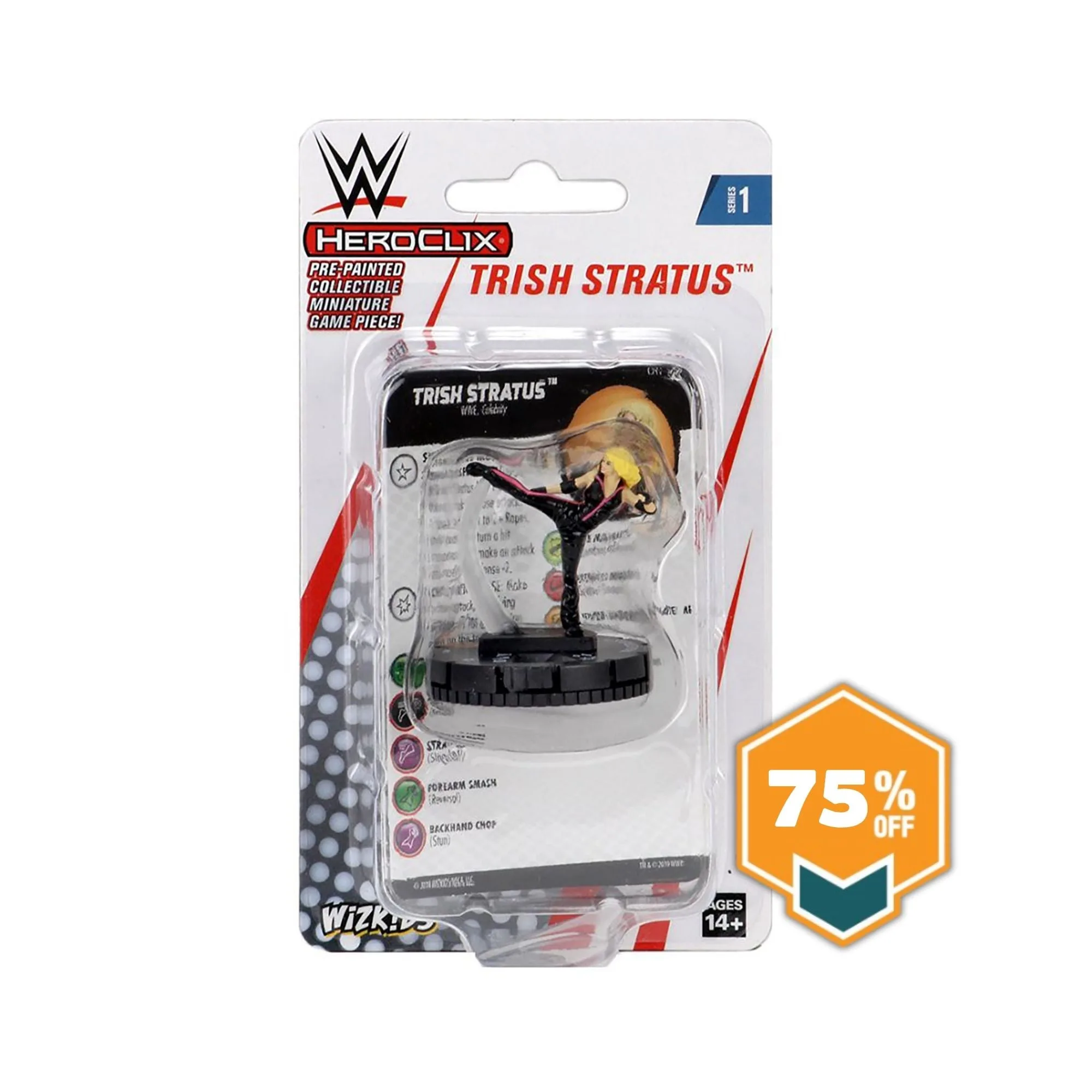 WWE HeroClix Trish Stratus vs Triple H: Figure Comparison
