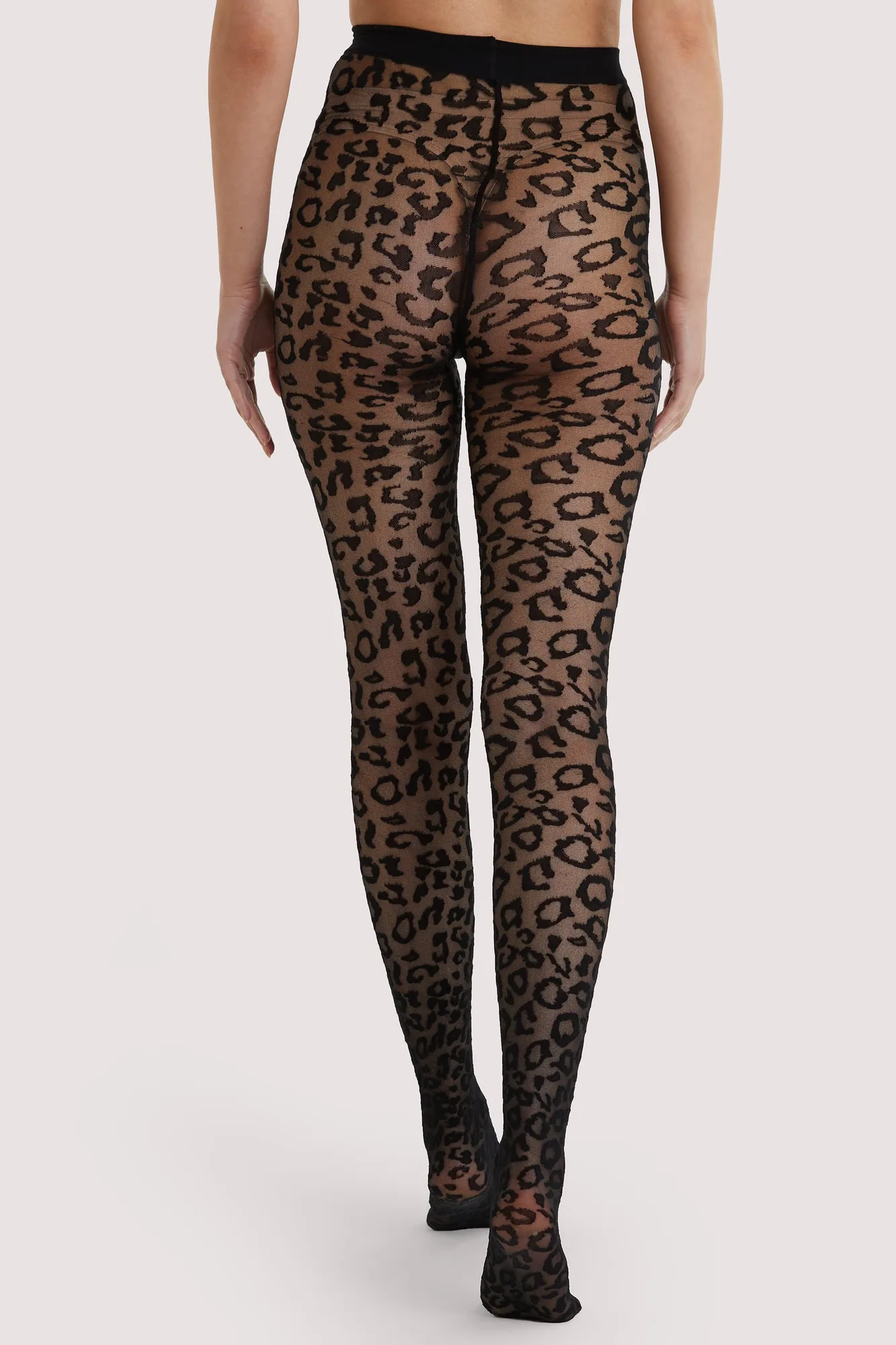 Style Leopard Knit Tights for Fall