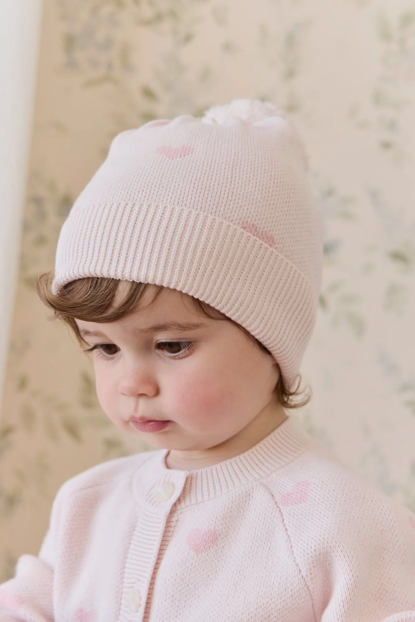 Kate Hoed - Kate Heart Jacquard Cotton Candy