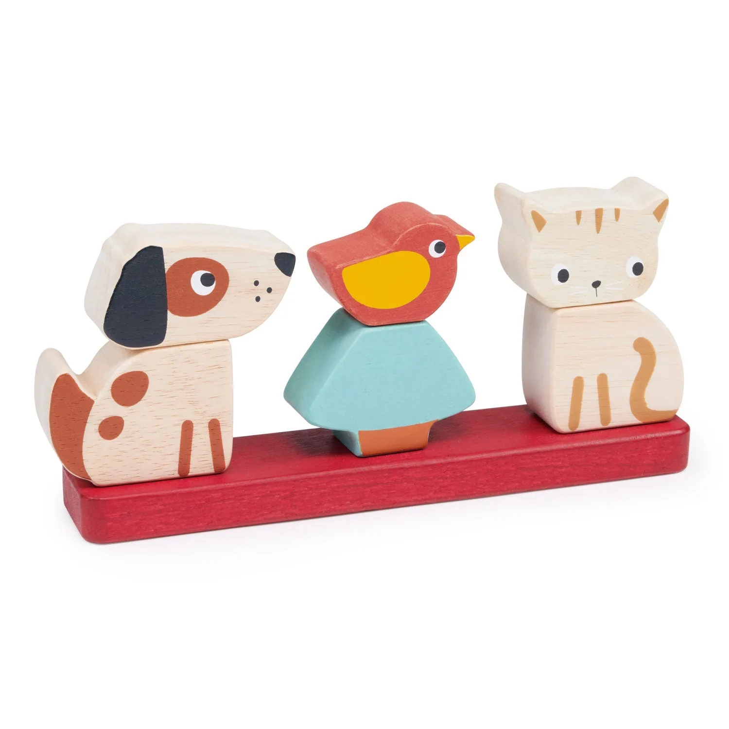 Empileur d'animaux en bois