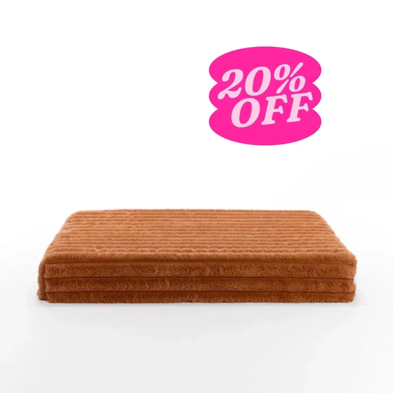 Puffer Crate Mat Cover - Nutmeg