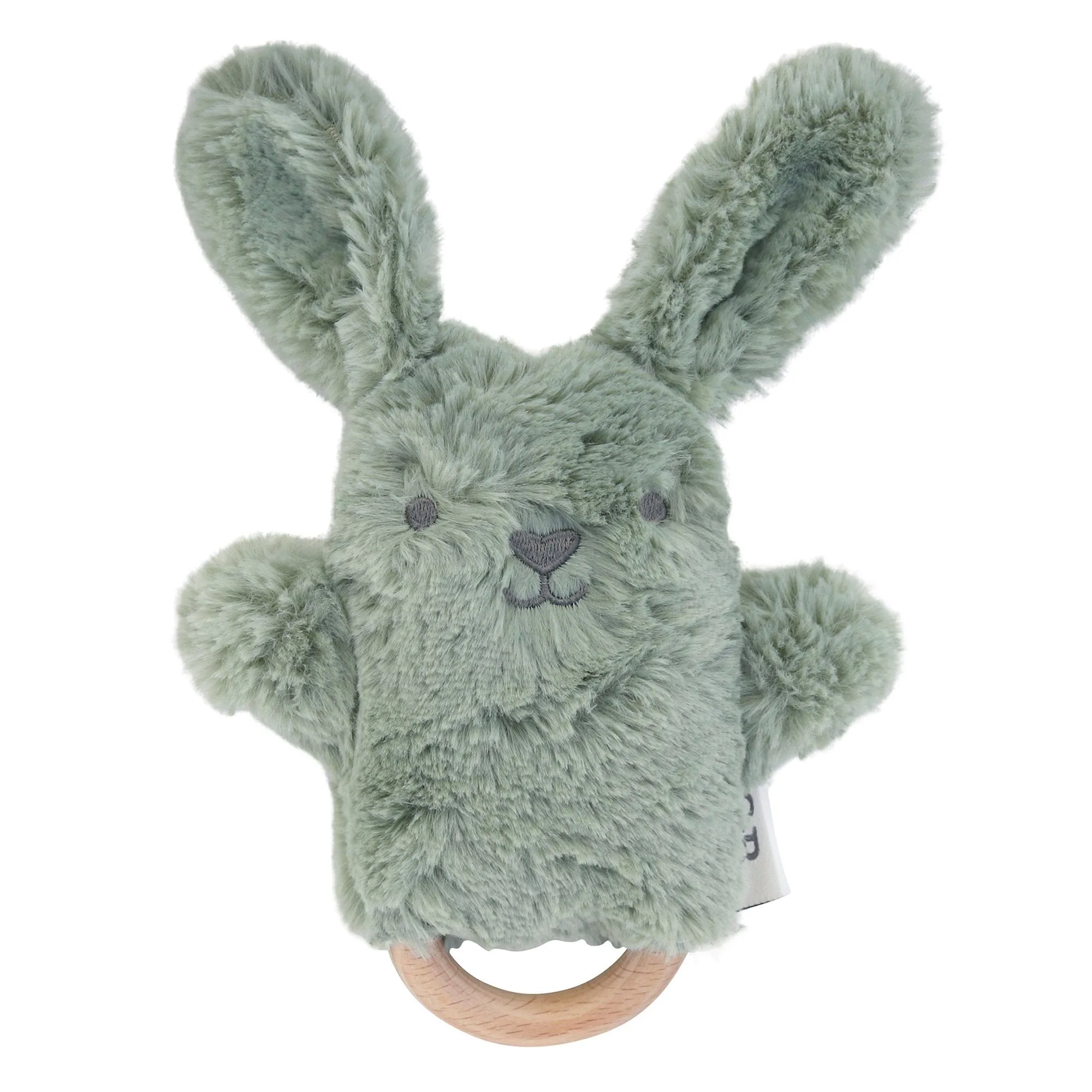 Beau Coniglio Salvia Verde Sonaglio Peluche 17 cm