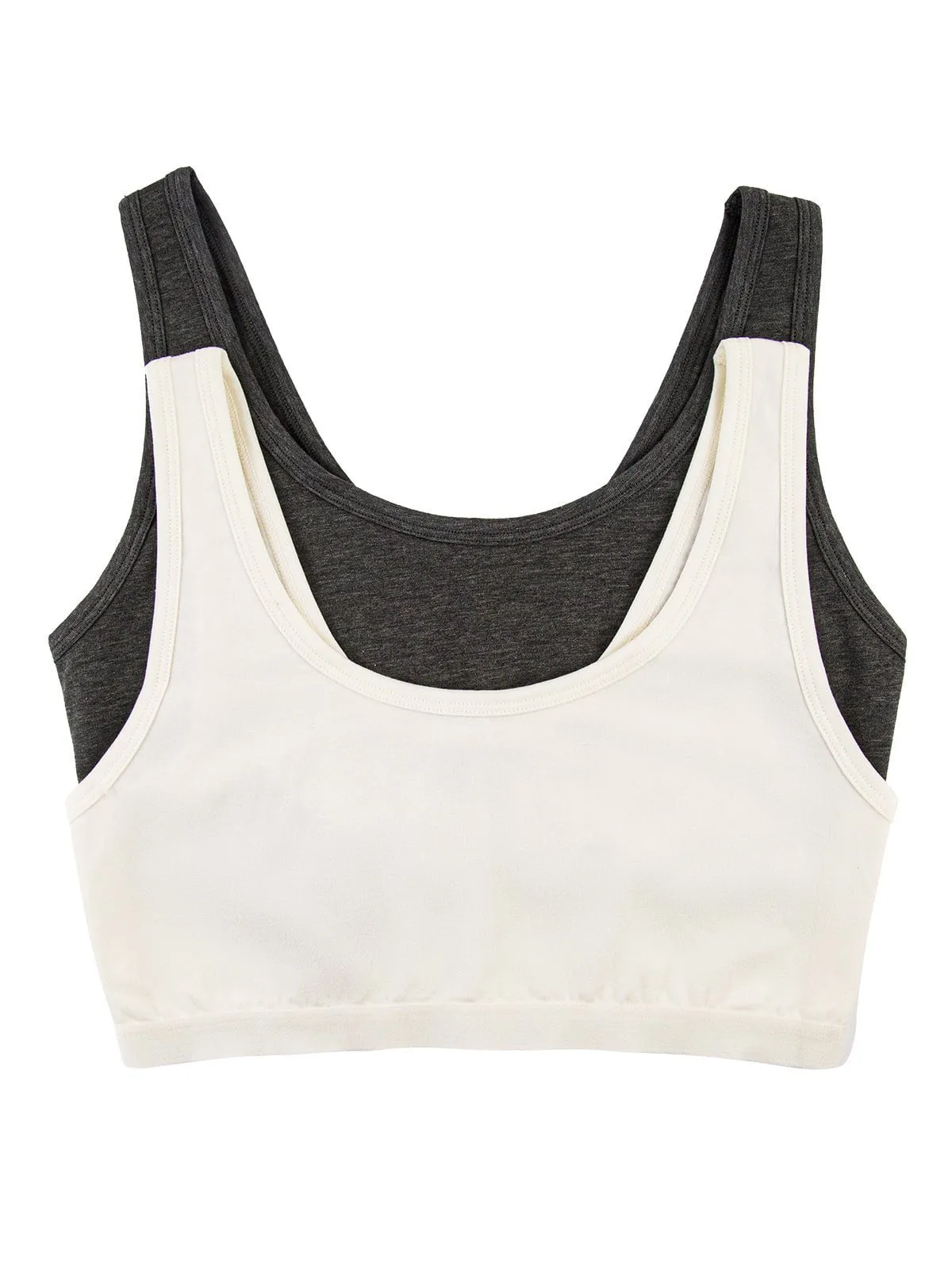 Organic Cotton Stretch Bralette 2-Pack