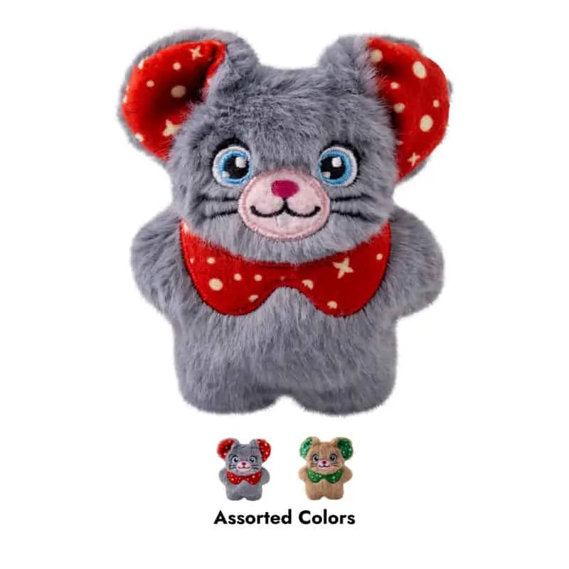 KONG Holiday Cat Snuzzles Mouse Toy Assorted