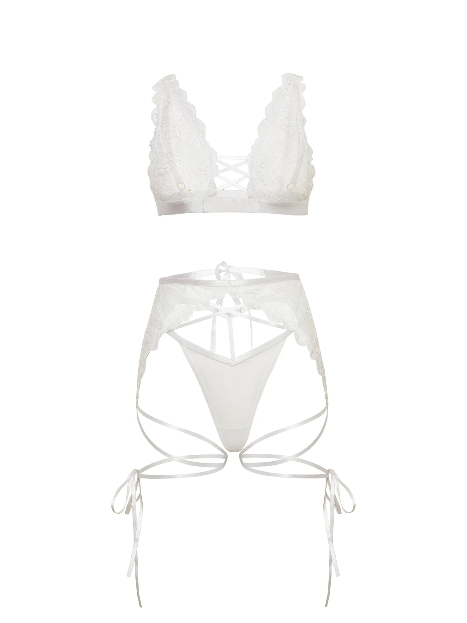 Naya Lace 3-Piece Bra Set