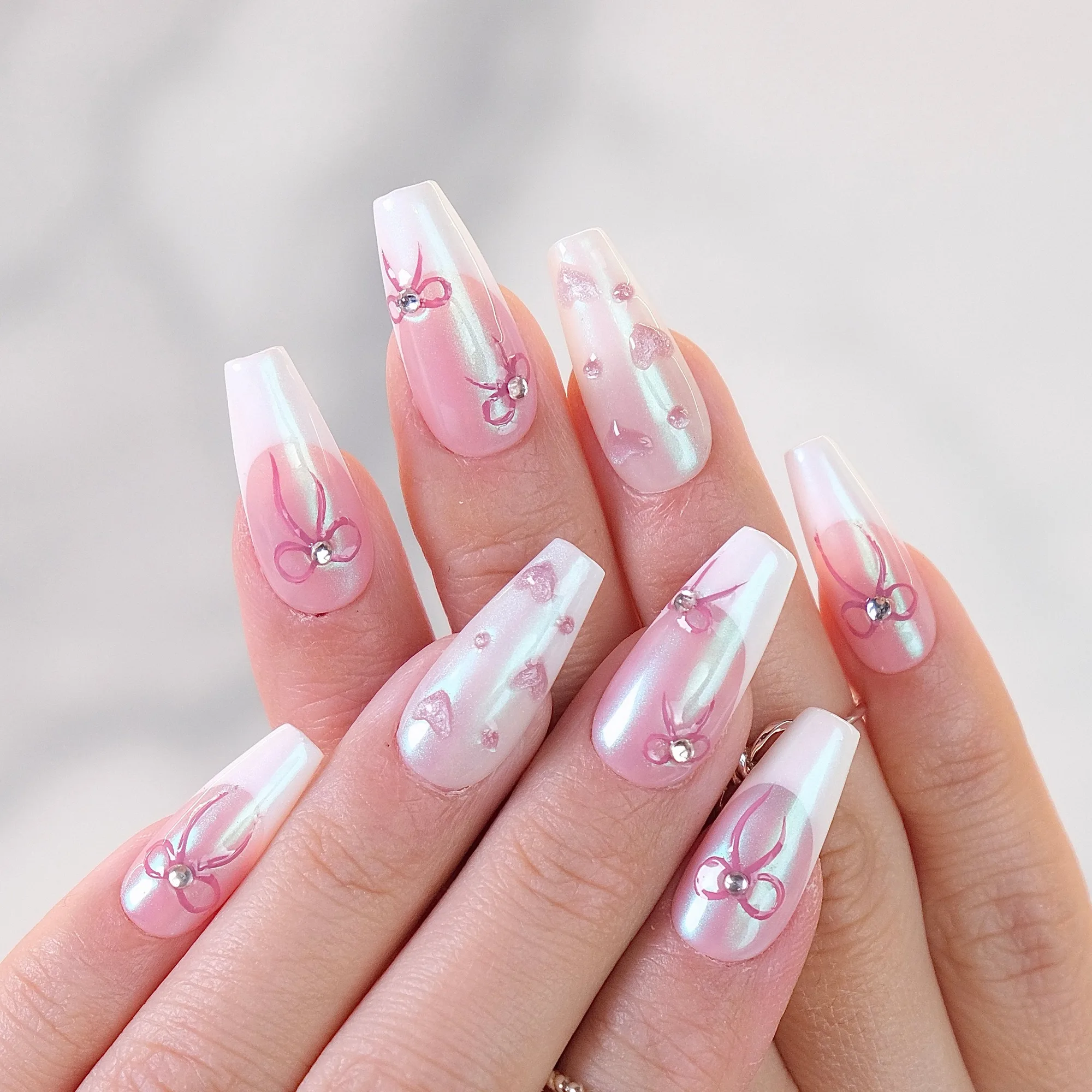 How to Apply Light Sequence Press-On Nails for a Gradient Look
