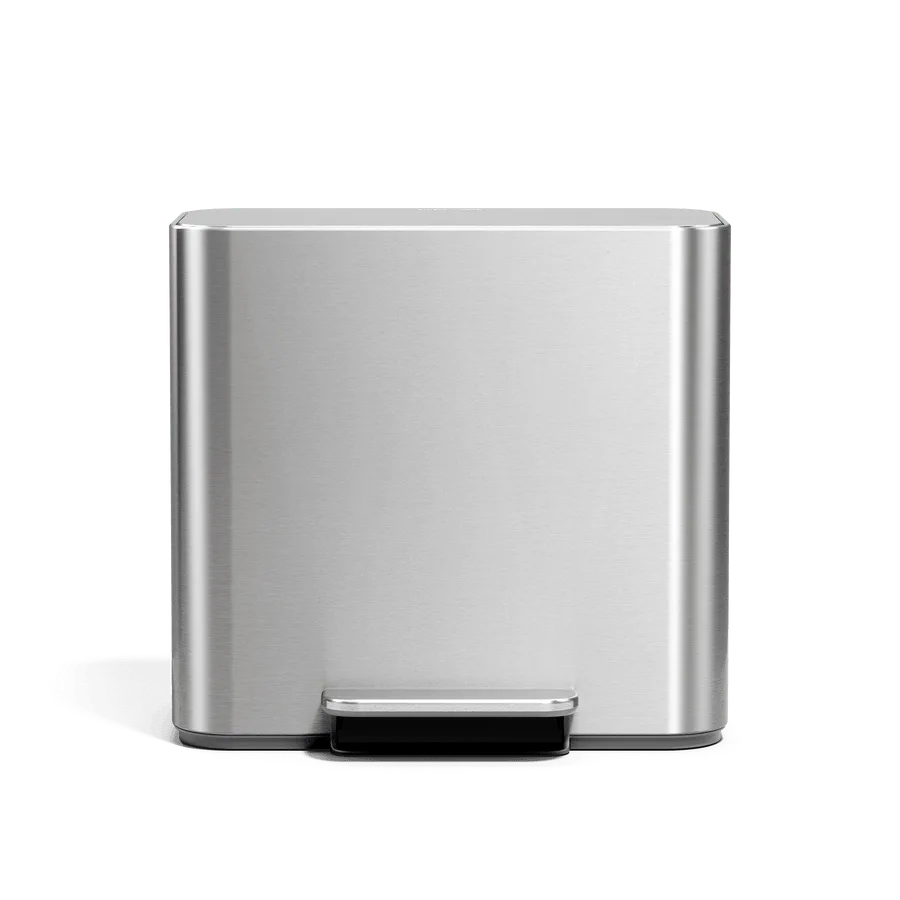 16L Mini Step Can, White