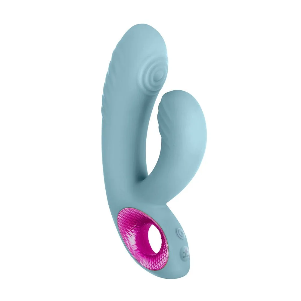 FemmeFunn Cora Thumping Dual Stimulation Silicone Vibrator