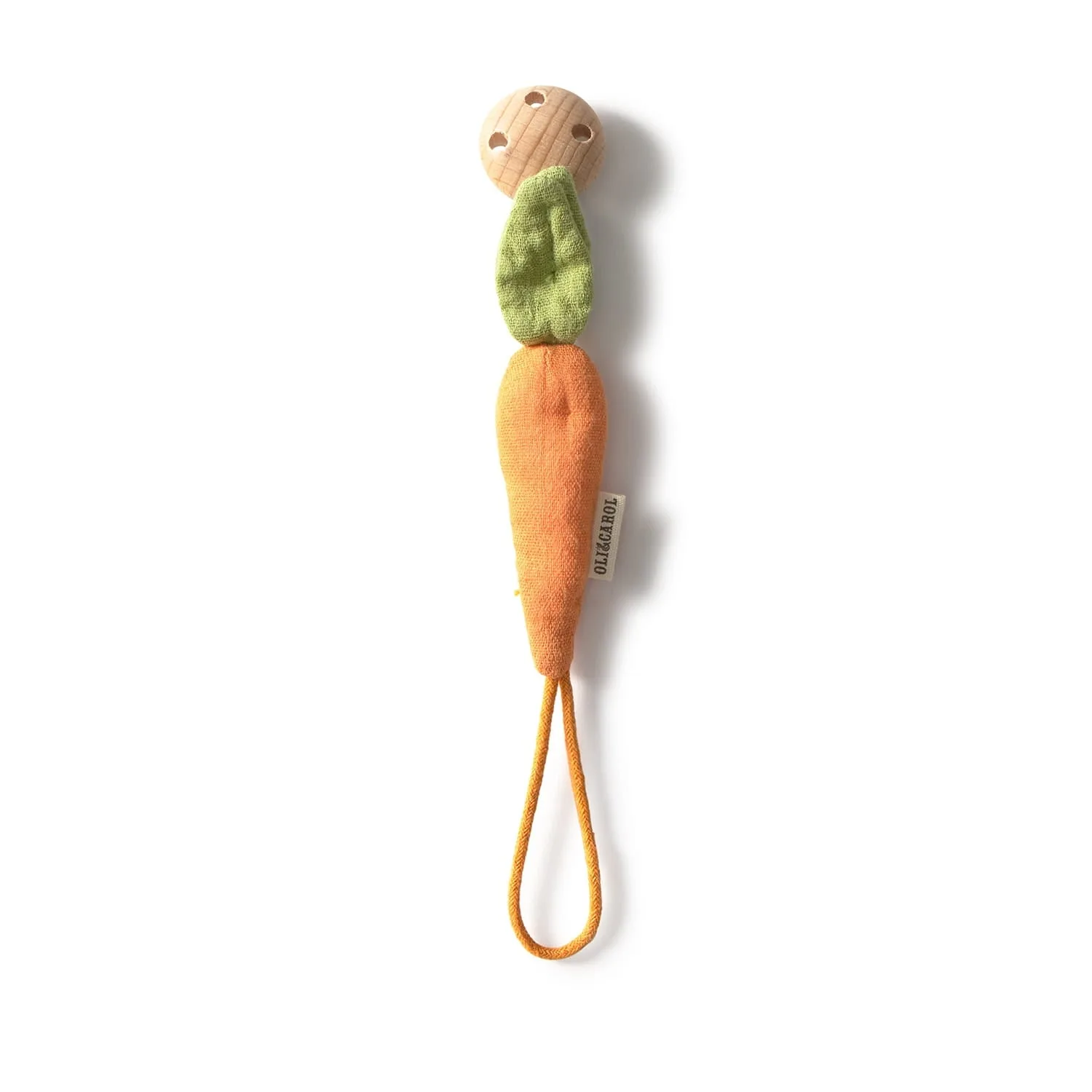 Cathy the Carrot Pacifier Clip