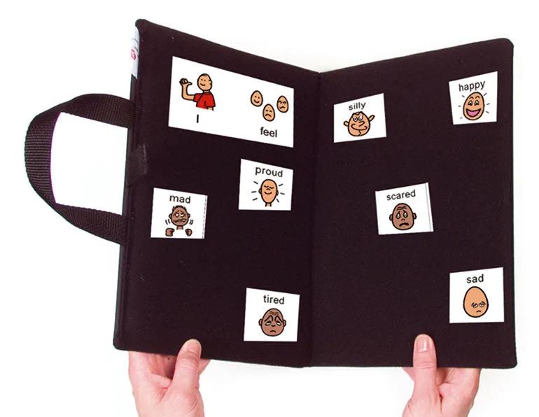 Bærbar bi-folder kommunikationsmappe