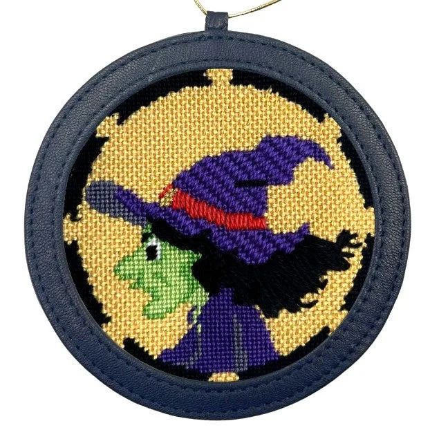 Witch Portrait Halloween Needlepoint Kit
