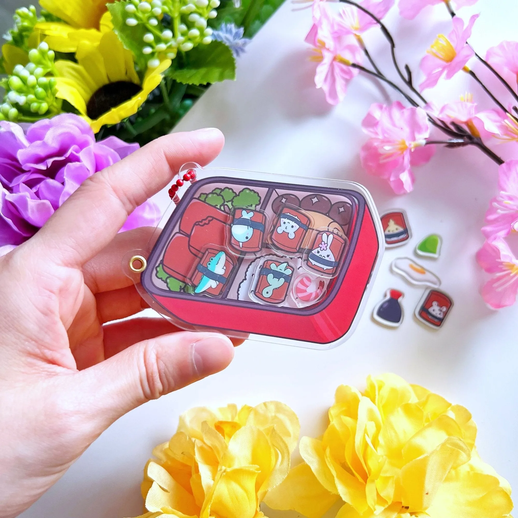 Llavero agitador - Bento box (recargable) con bolsa sorpresa