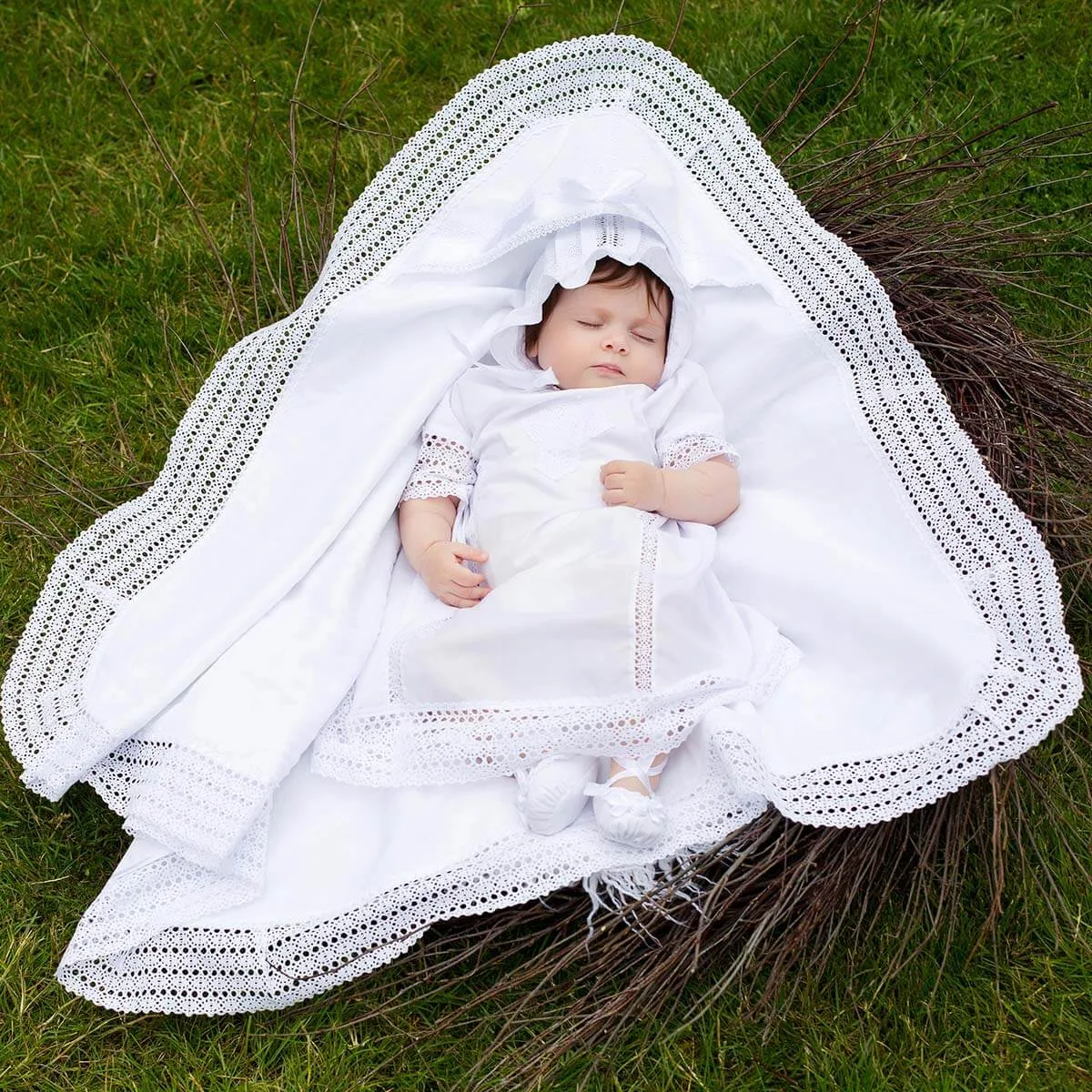 BLESSED Heirloom Christening Blanket