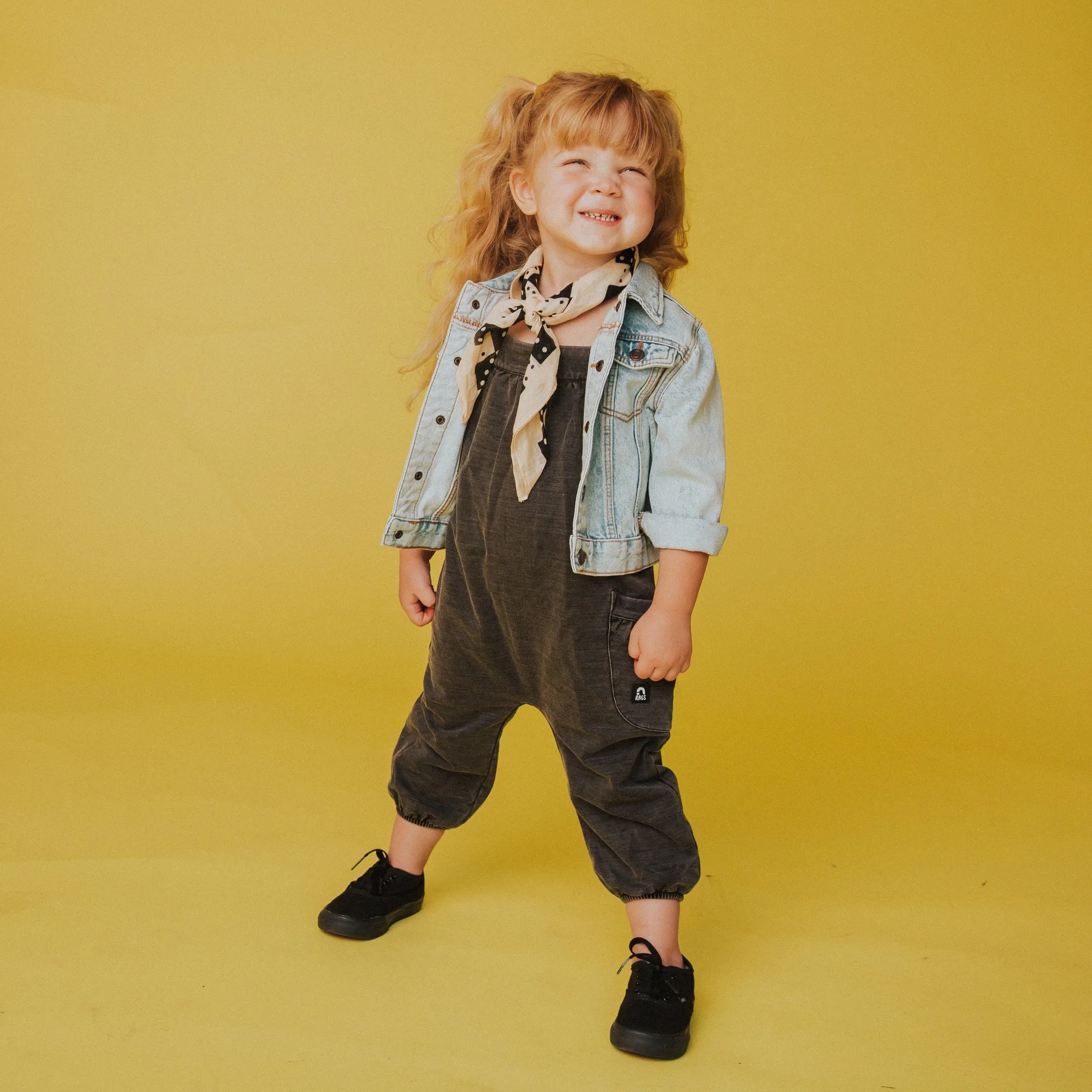 Washed Black Denim Strappy Jumper: Sizing and Fit Guide