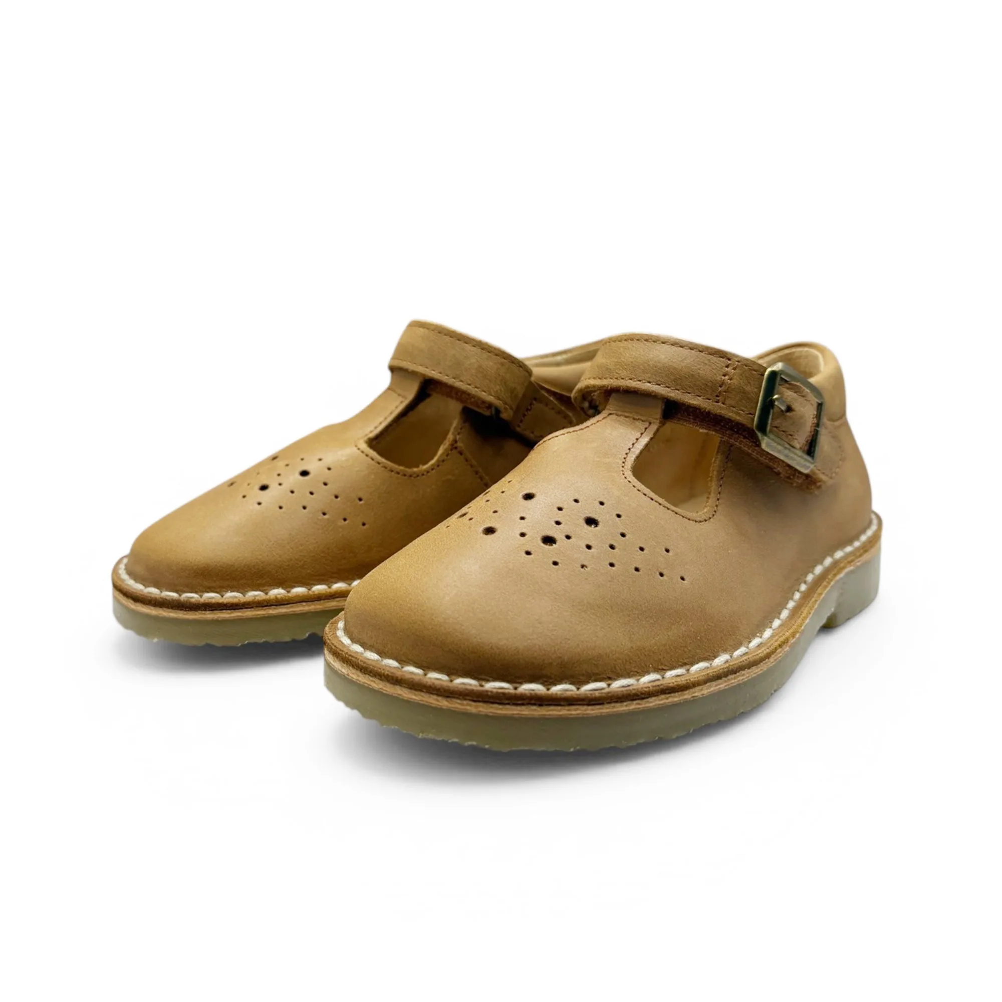 Scarpa bambino Penny T-Bar - Pelle marrone