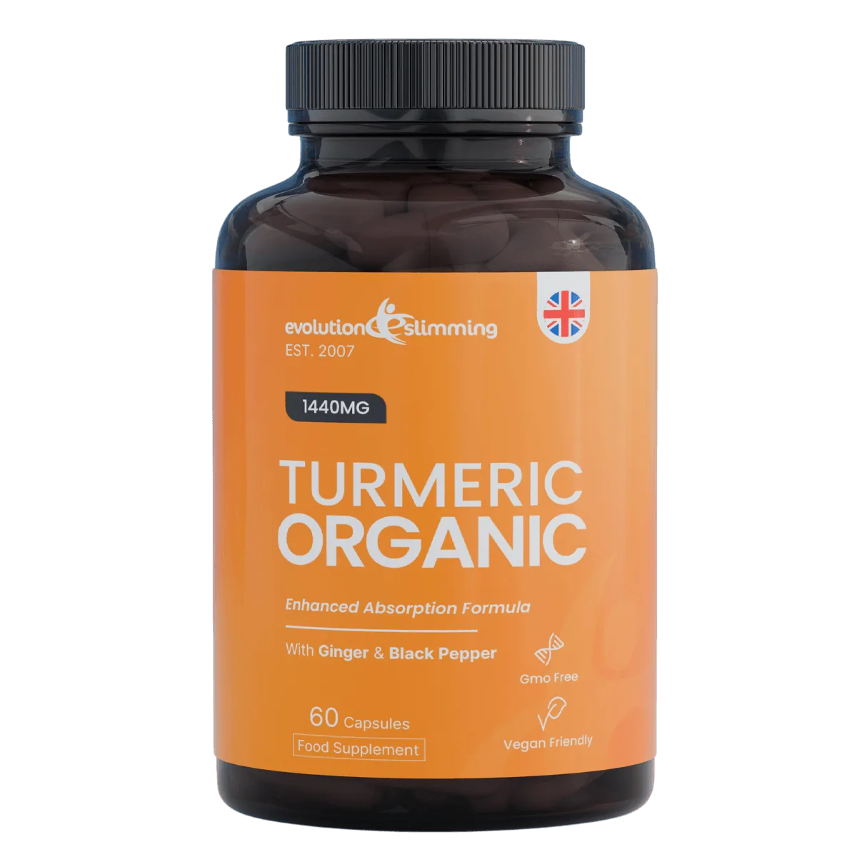 Organic Turmeric 1440mg Capsules | Joint Mobility & Wellness Support