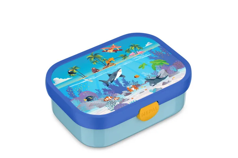 Campus Bento Lunchbox mit Gabel - Tropical Ocean