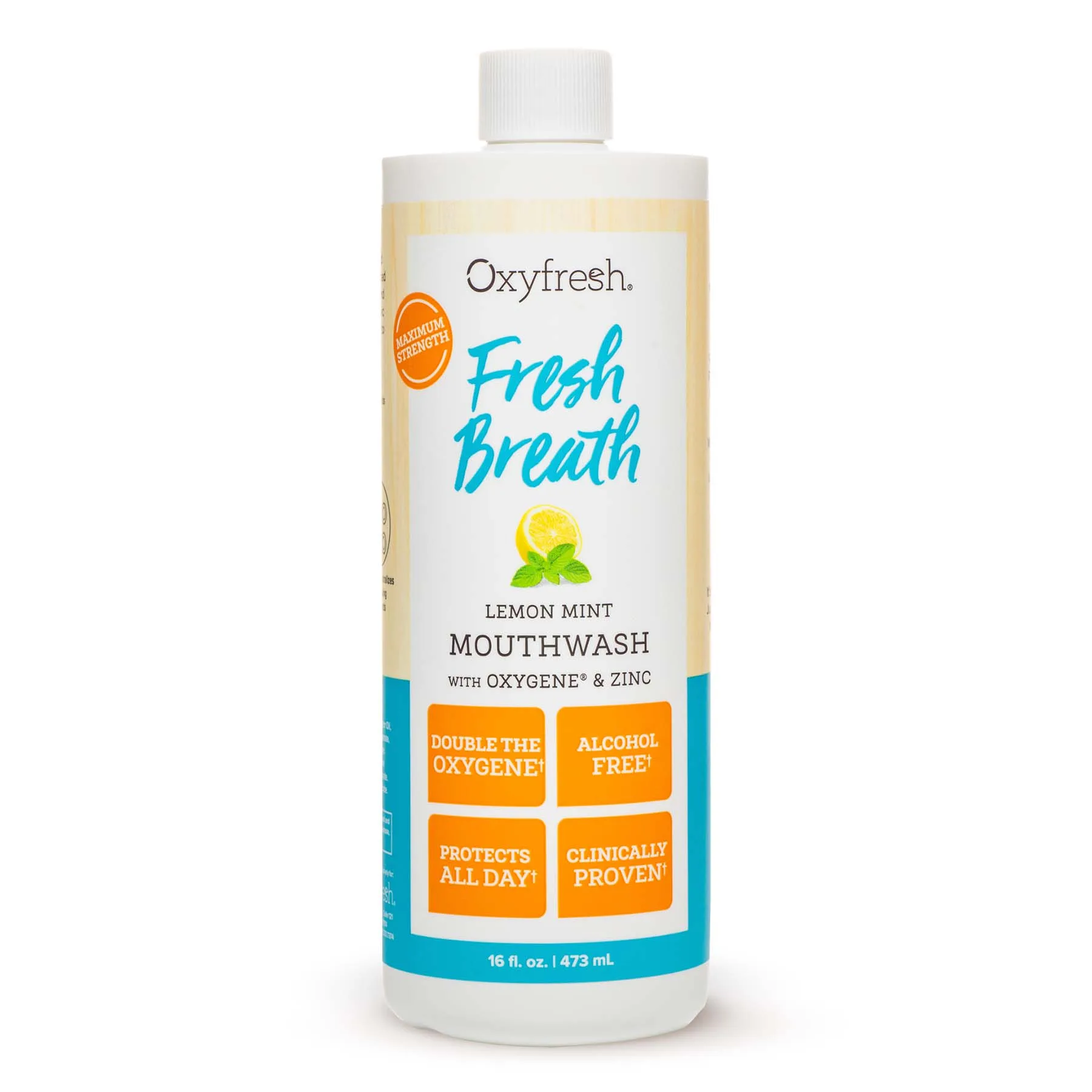 Bain de bouche menthe-citron | Protection 24 h | Sans fluor