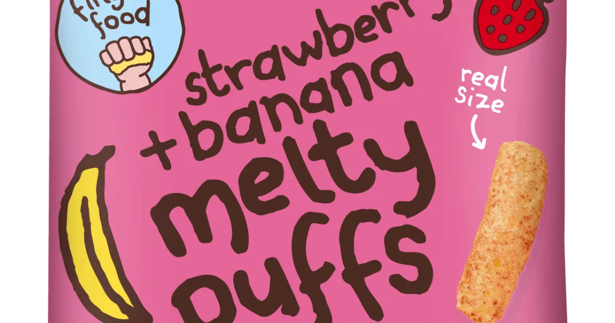 Strawberry + Banana Melty Puffs