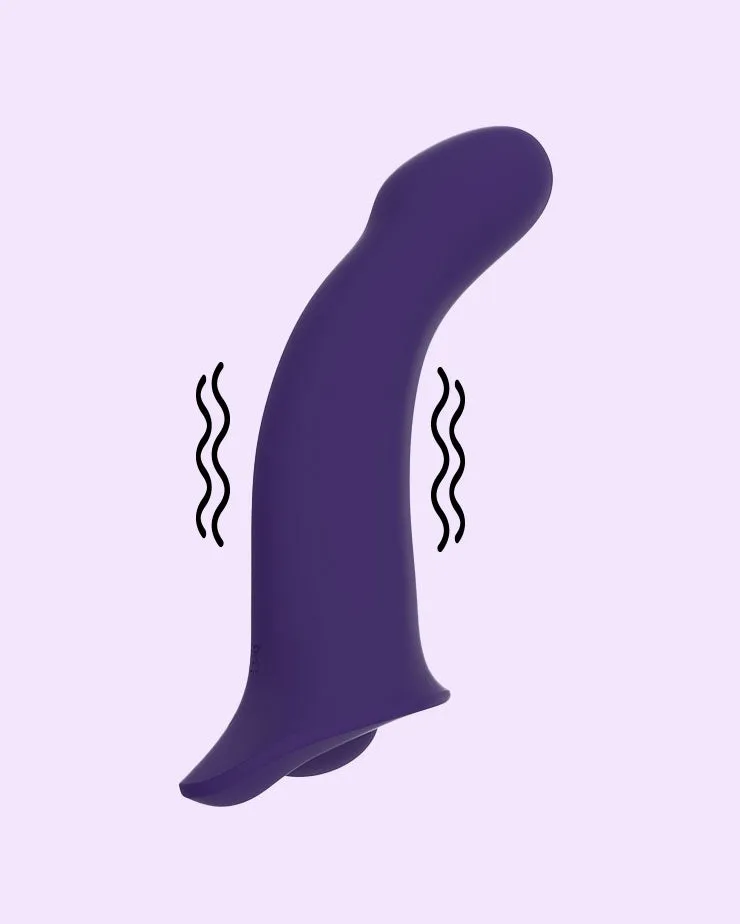 Comze 2.0 - Vibrating Bendable Strap-On Dildo with Grinding Base®
