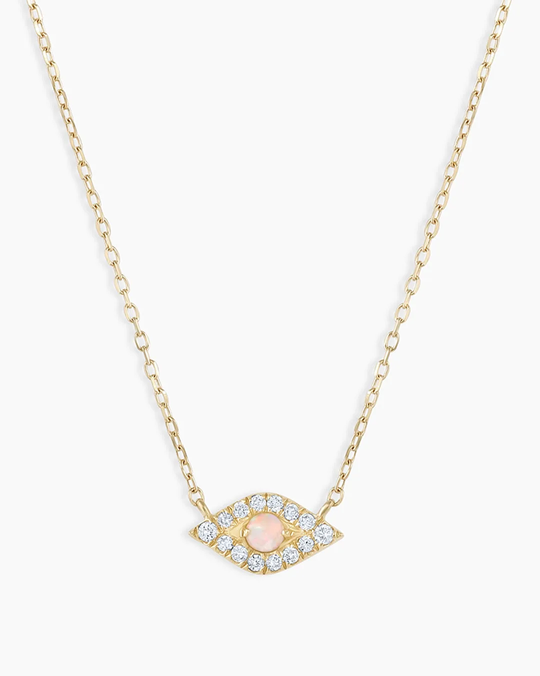 14K diamanten boze oog ketting: betekenis en stijl