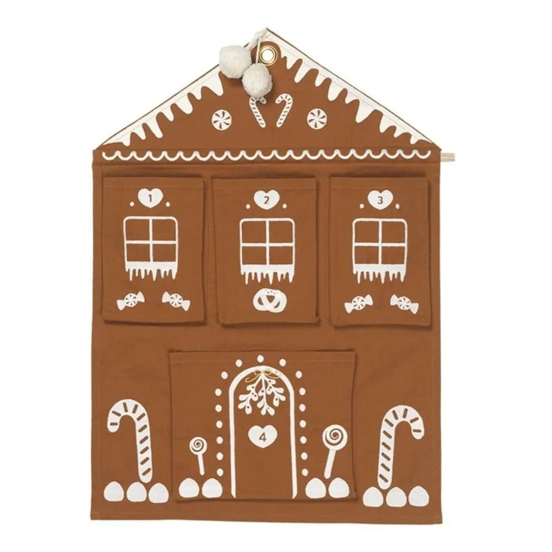 Fabelab: Christmas Wall Advent Calendar - Gingerbread House Embroidery
