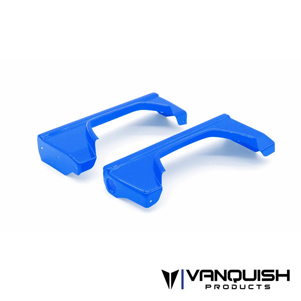 Laterales de cama pintados en azul para crawlers RC: ajuste y cuidado