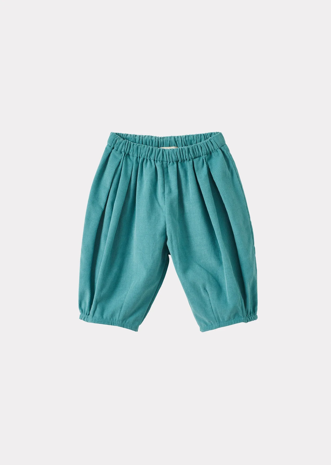 BOBBY BABY COTTON CORDUROY TROUSERS - TURQUOISE