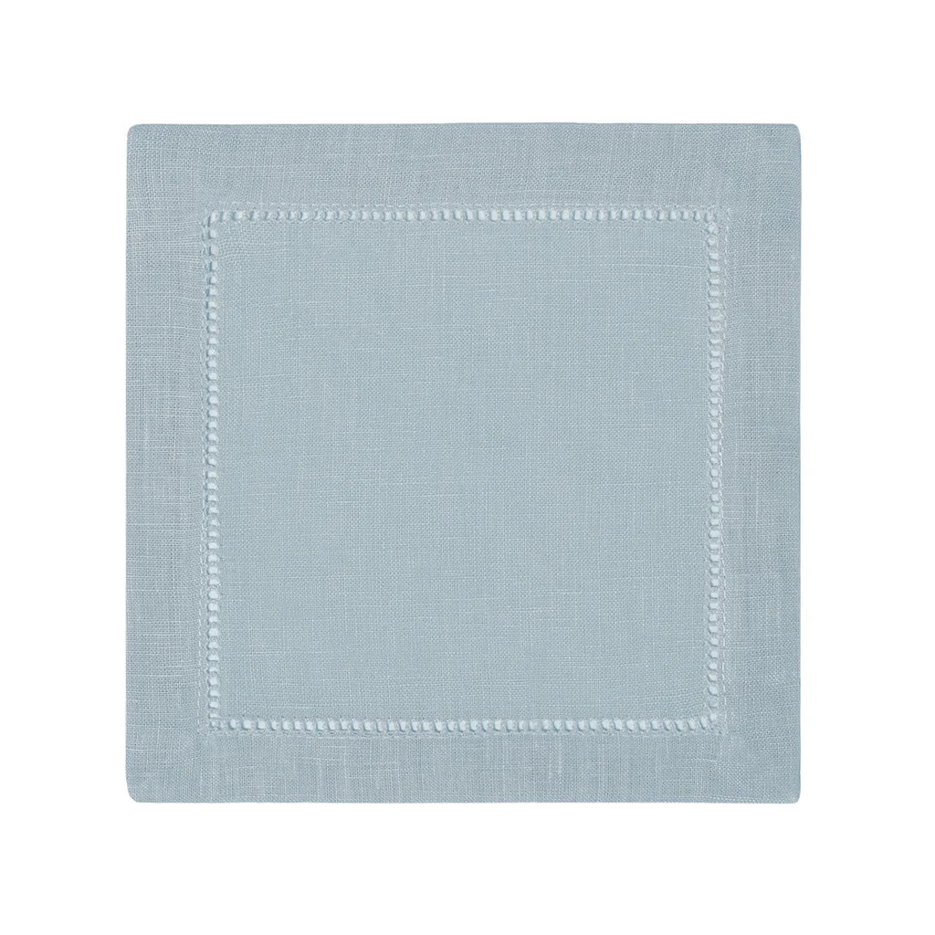 Servilleta de cóctel de lino con dobladillo clásico (Juego de 4)