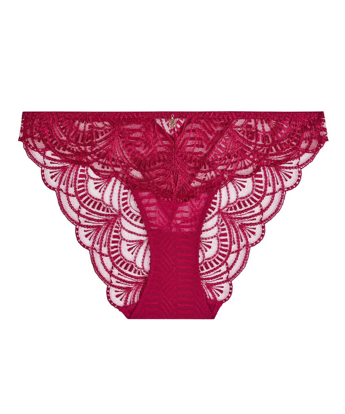 Vibes Italian brief Red Love and Plain Bordeaux