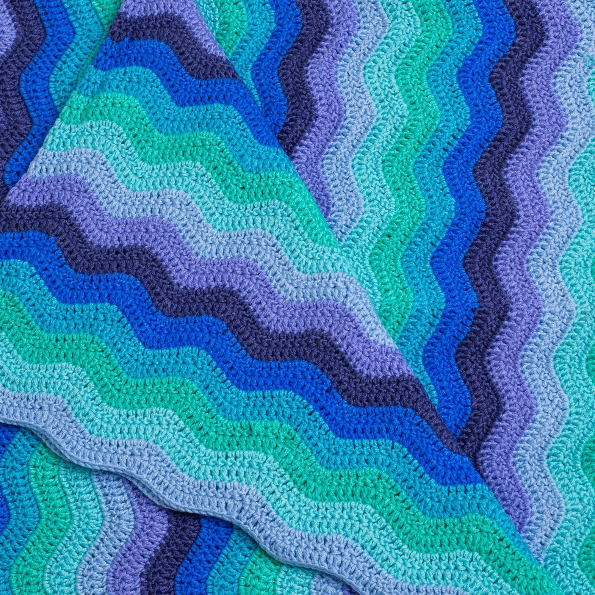 Ocean Blue Crochet Baby Blanket