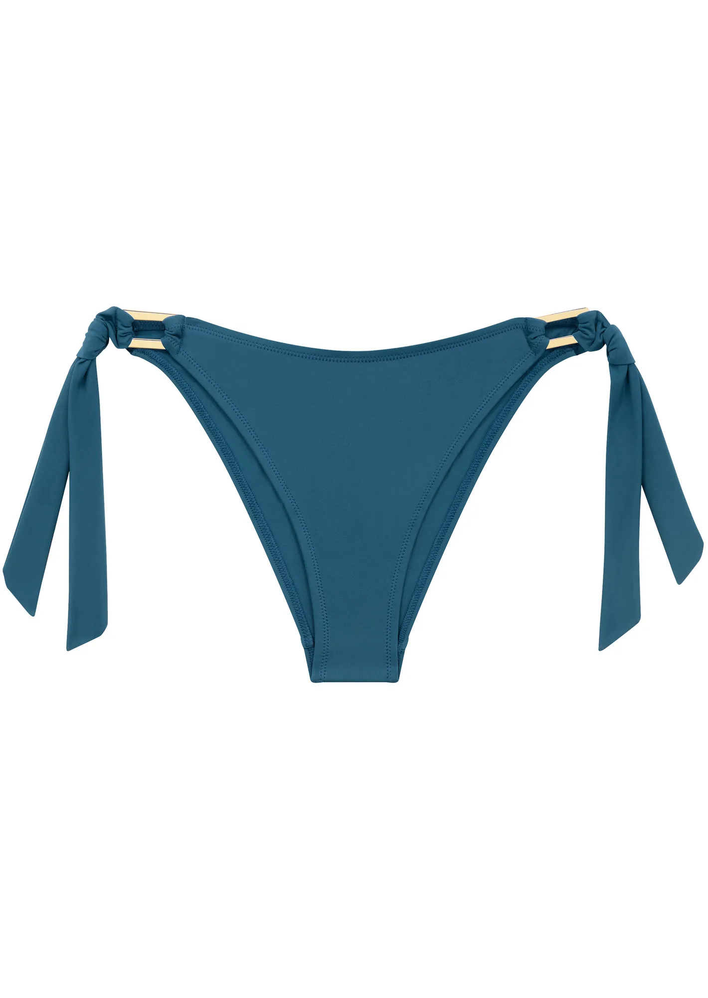 Braguita bikini Boudoir Beach Seaport Blue de pierna alta con lazos laterales