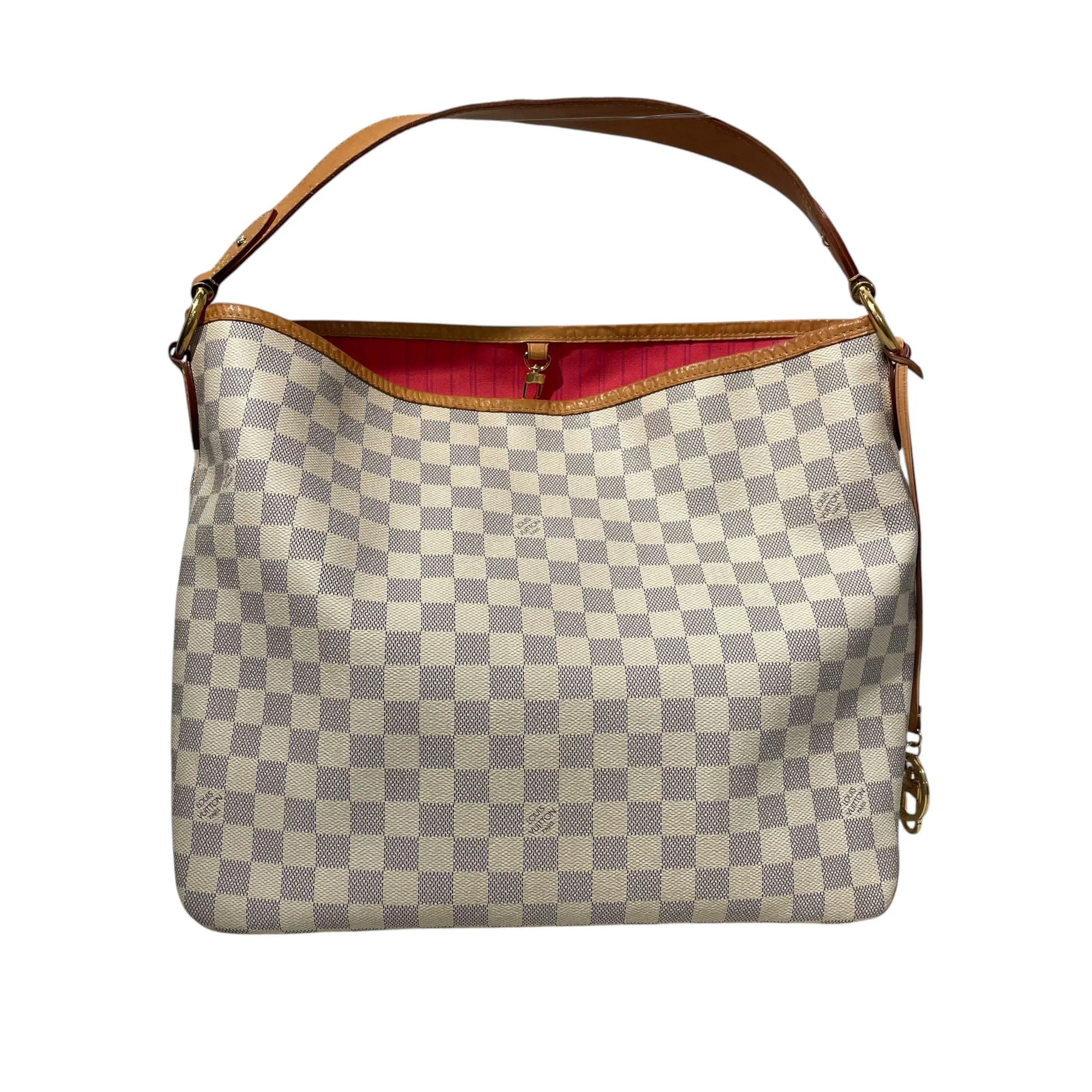 LOUIS VUITTON/Hand Bag/All Over Print/Leather/CRM/Delightful cloth handbag