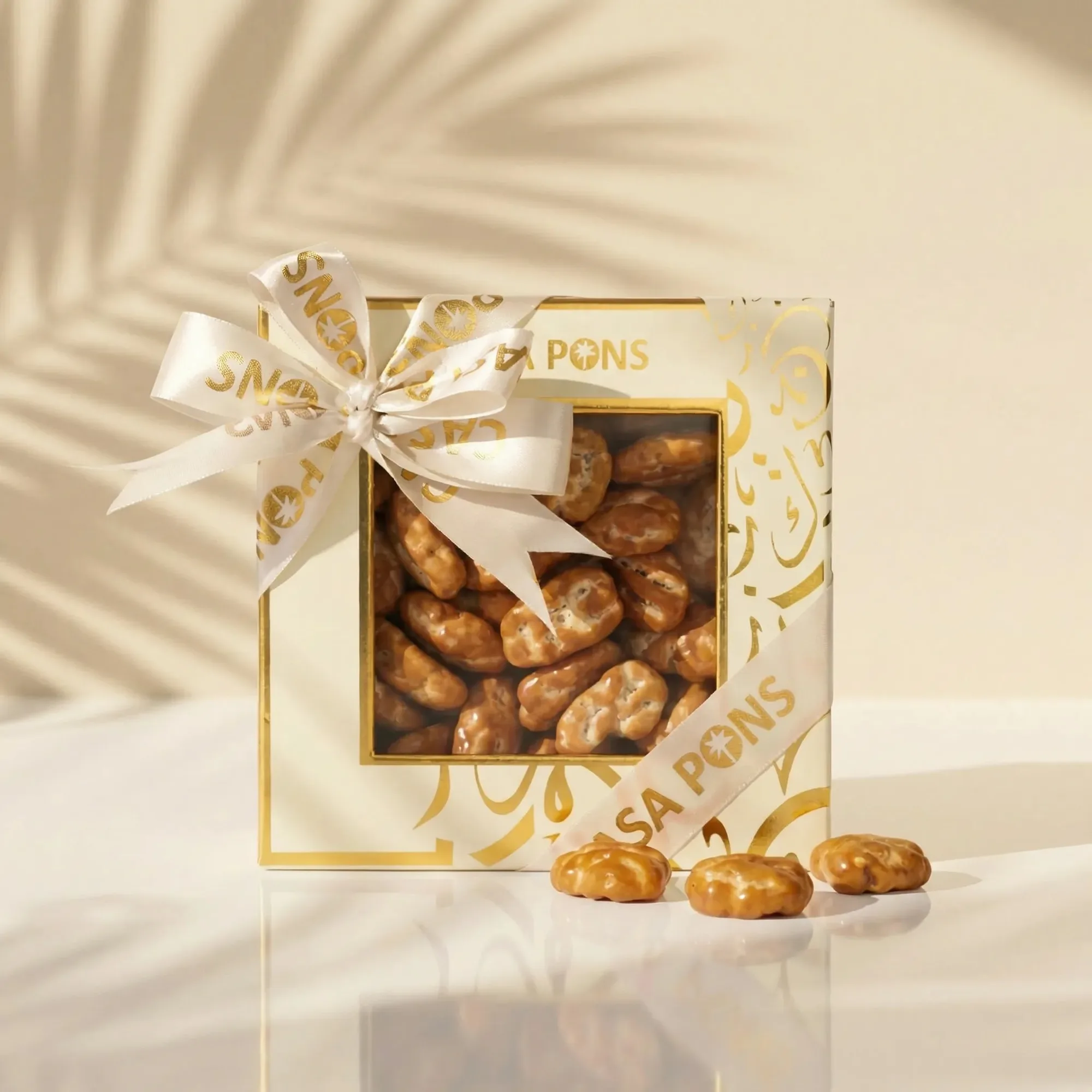 Caja de regalo de pacana y caramelo – Edición Estrellas (320 g)