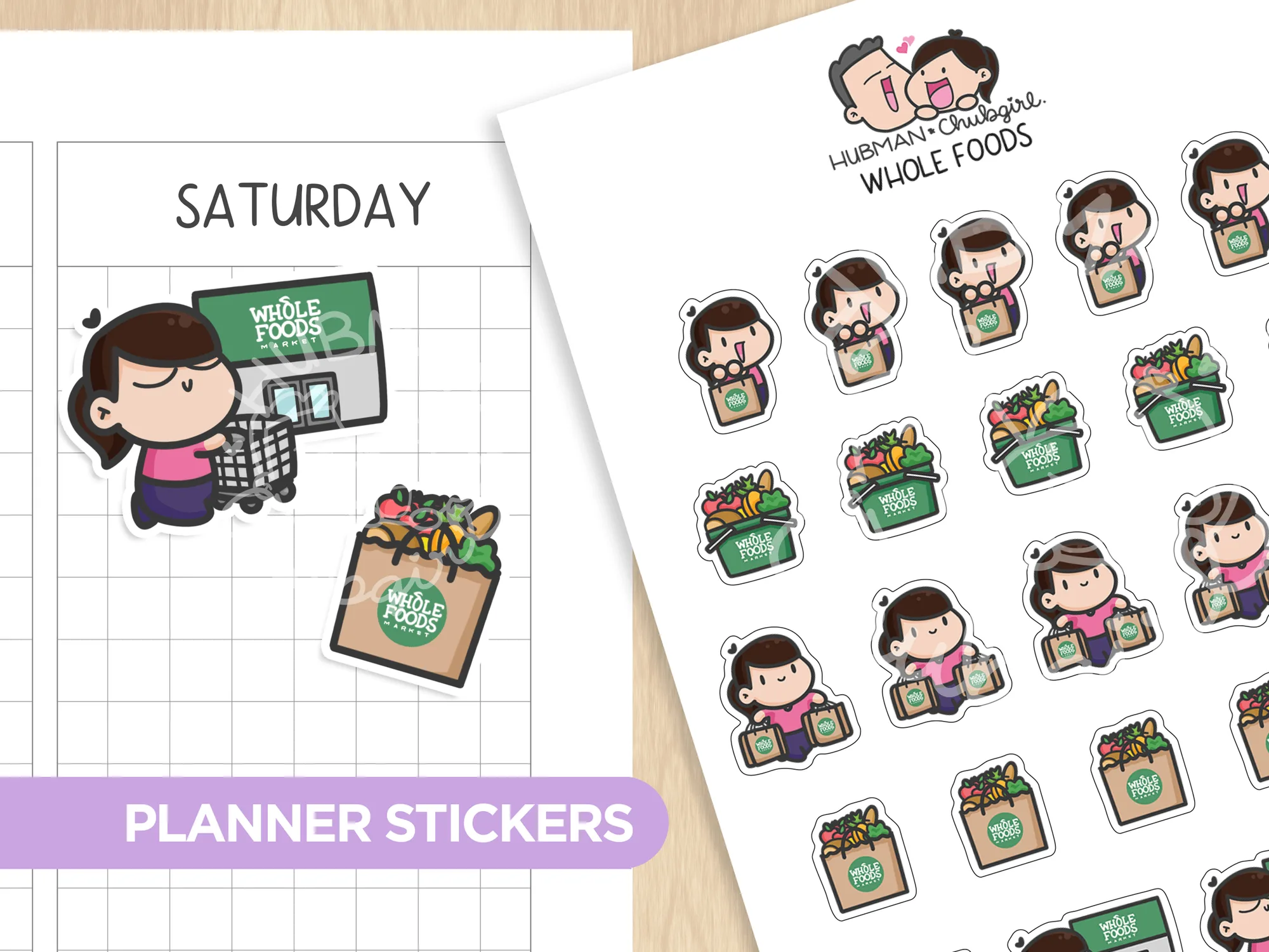 Grocery Store 1 Planners Stickers