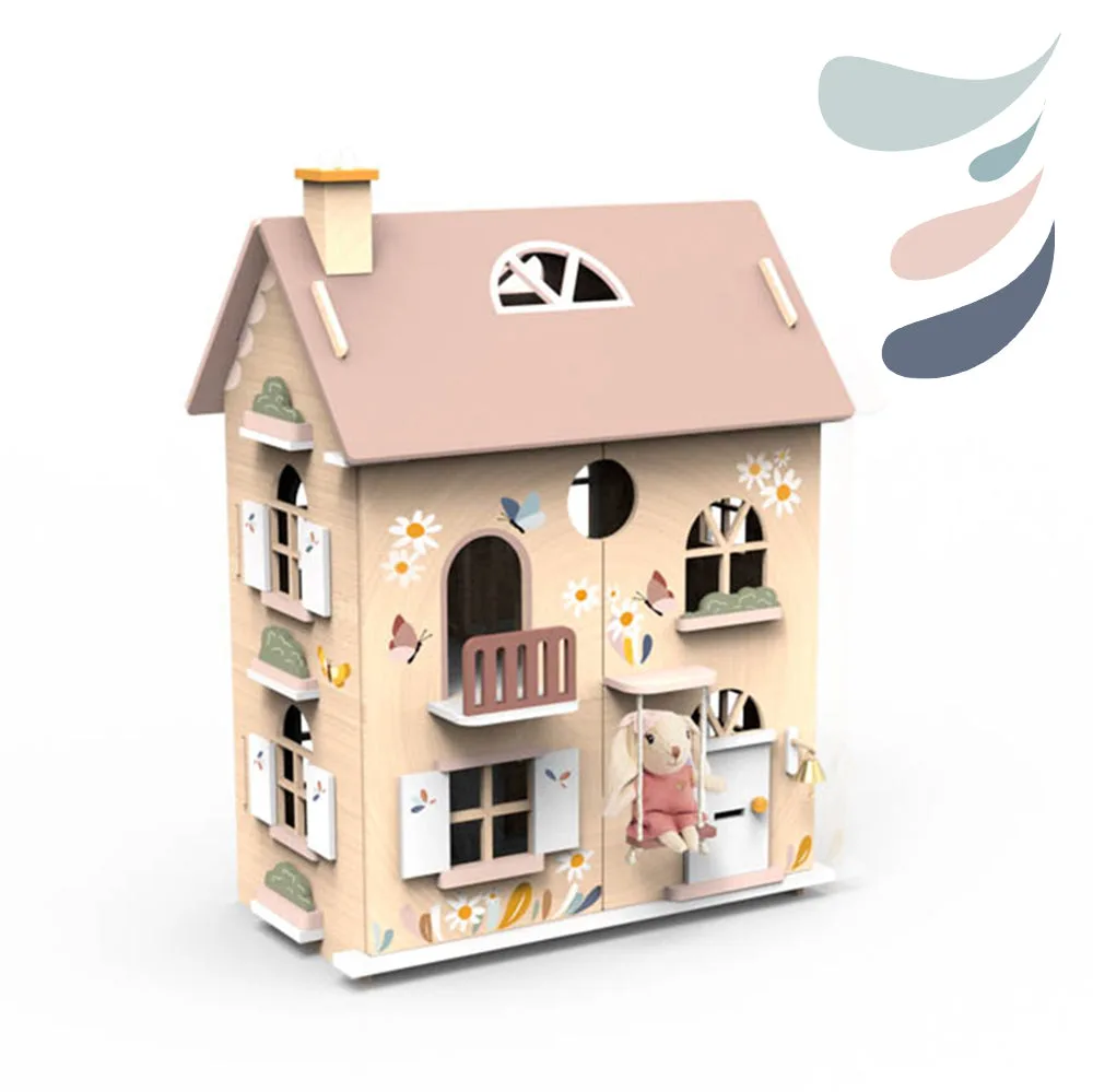 Chalet fleuri avec kit de démarrage incluant 1 personnage