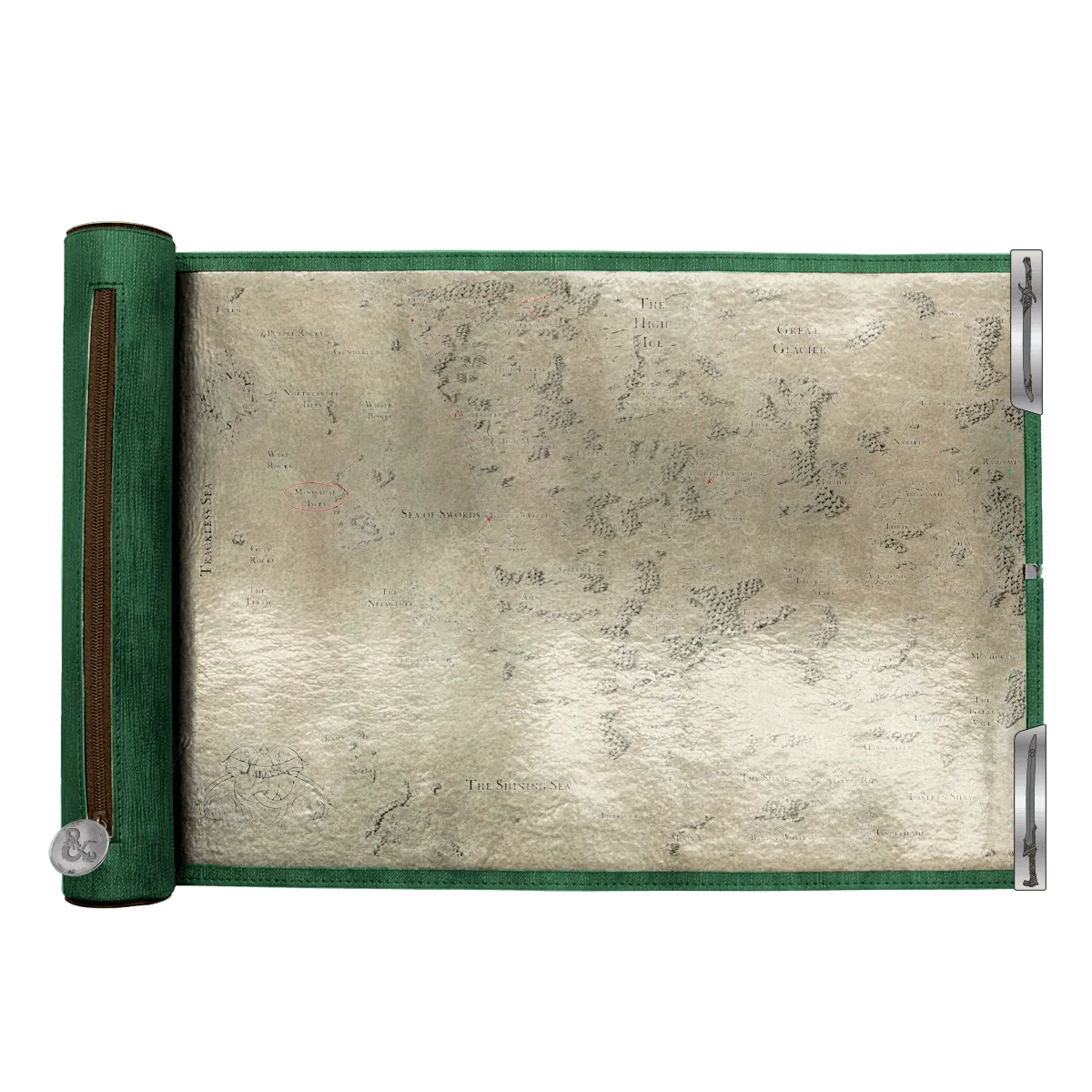 Artifacts Across Eternities - Drizzt & The Forgotten Realms Premium Dice Scroll Map for Dungeons & Dragons