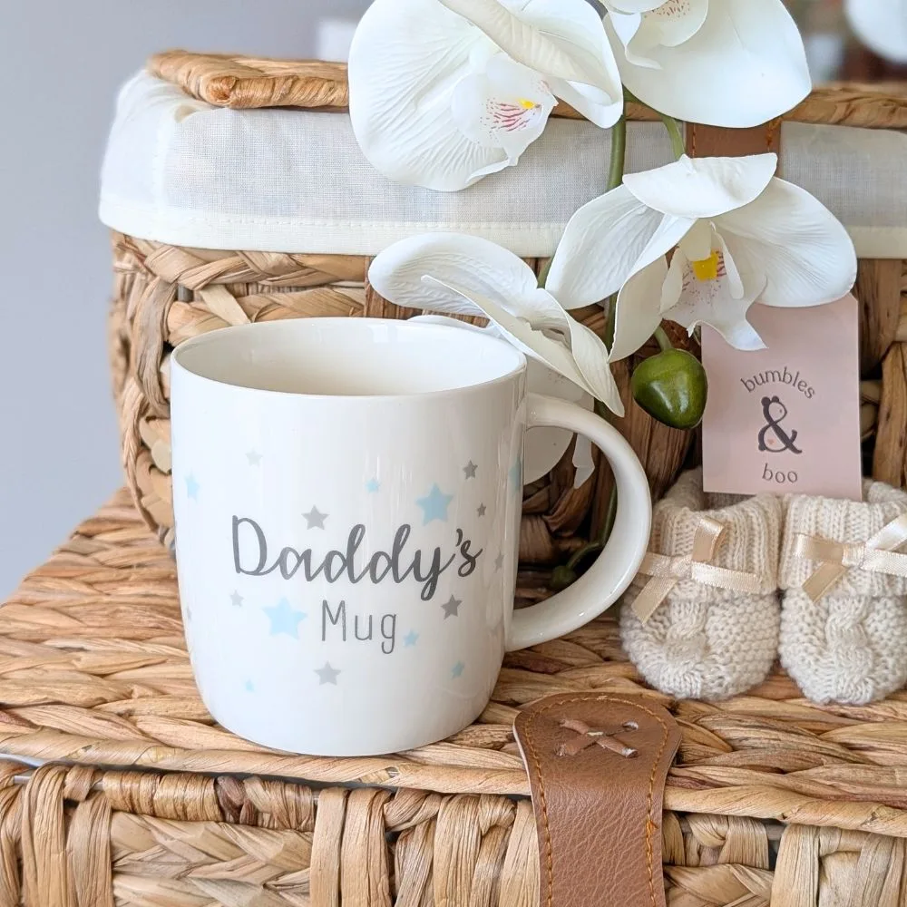 Daddy Mug in Gift Box - White & Grey