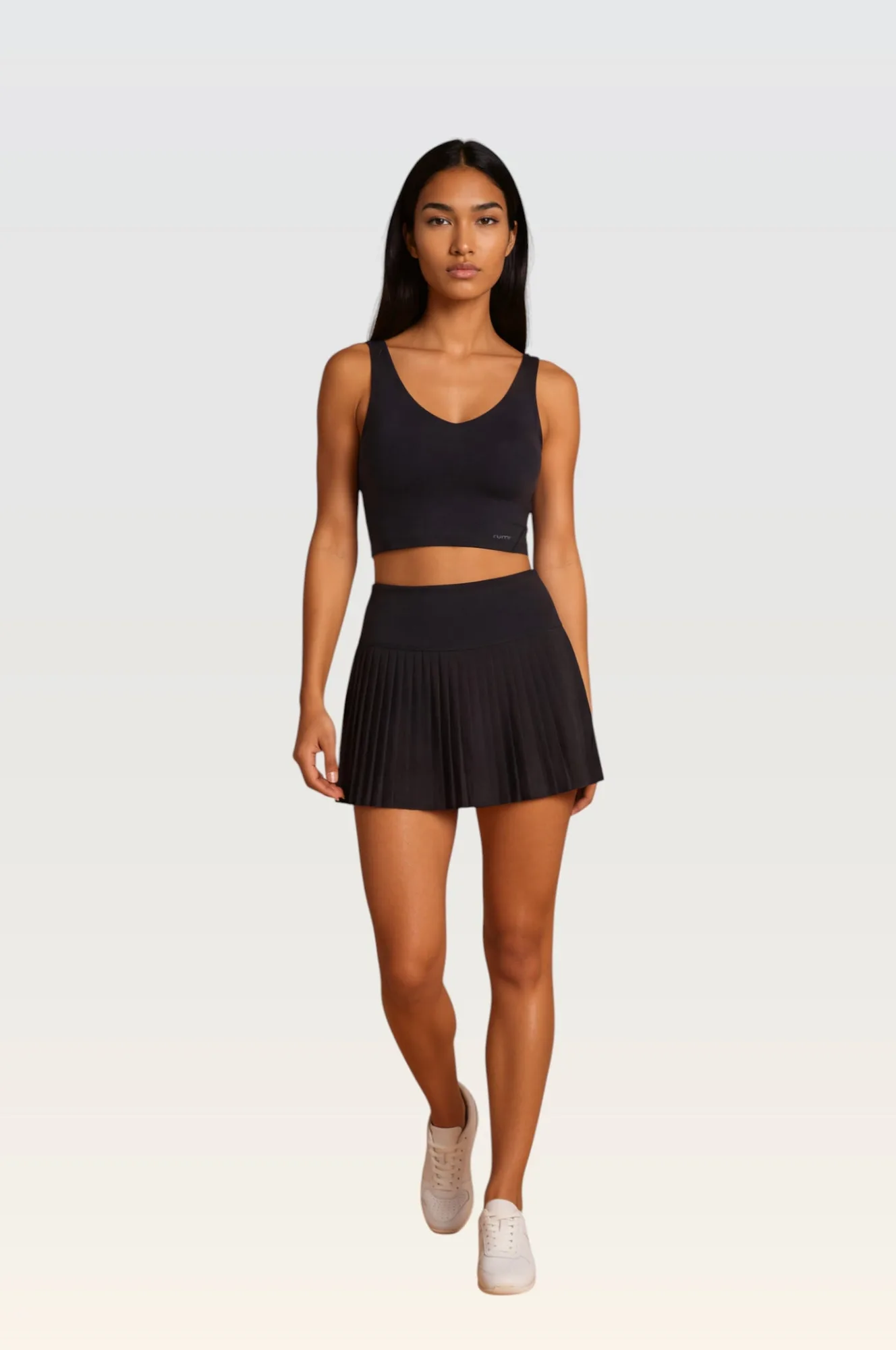 W StarAir Pleated Skirt - Black