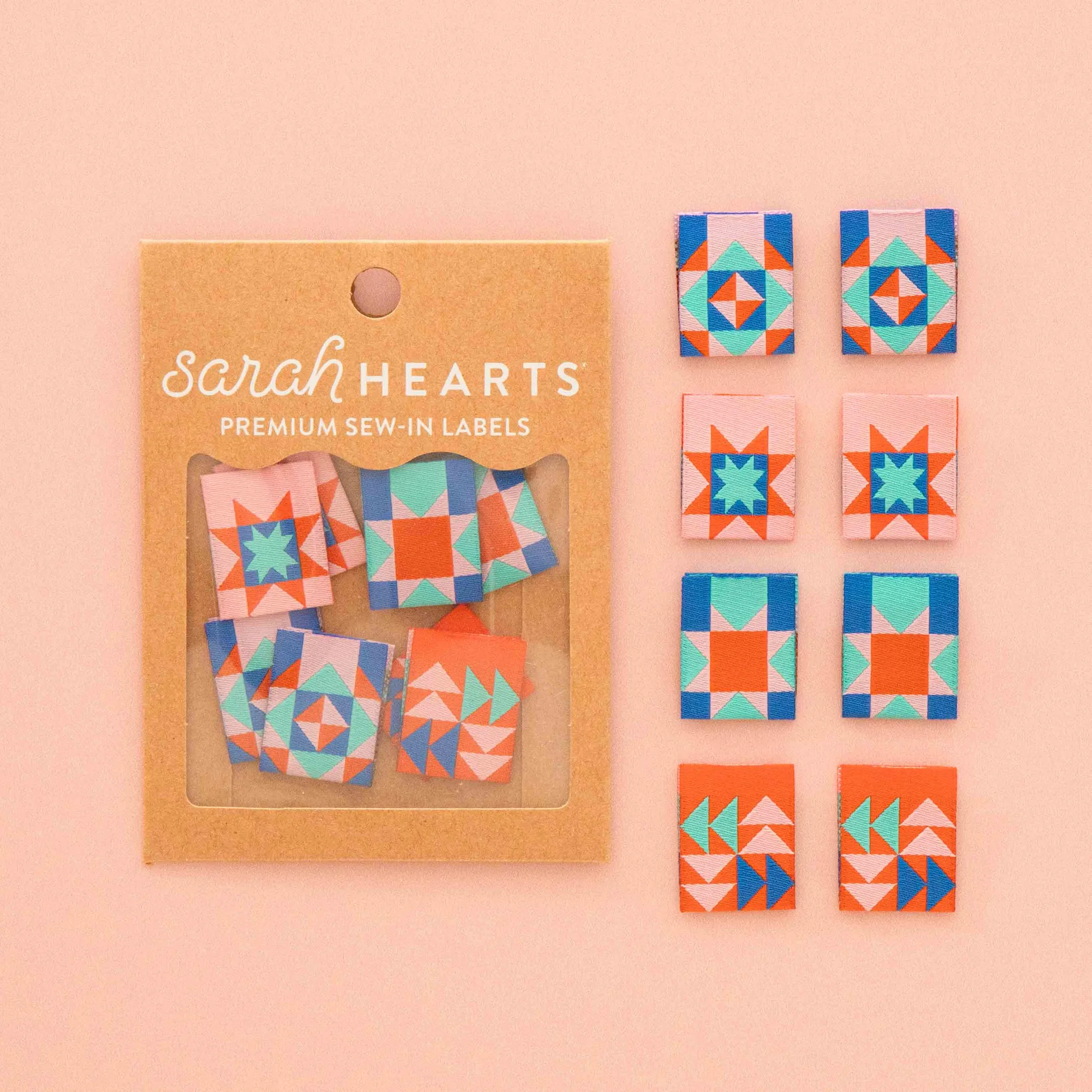 Summer Vibes Quilt Block Multipack Woven Sewing Labels