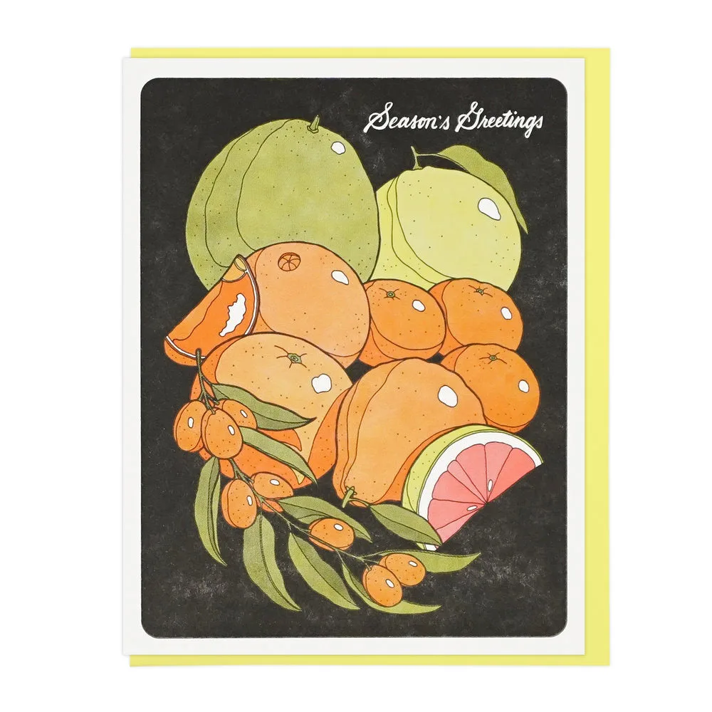 Citrus Fruit Holiday Card: How to Mail It Properly