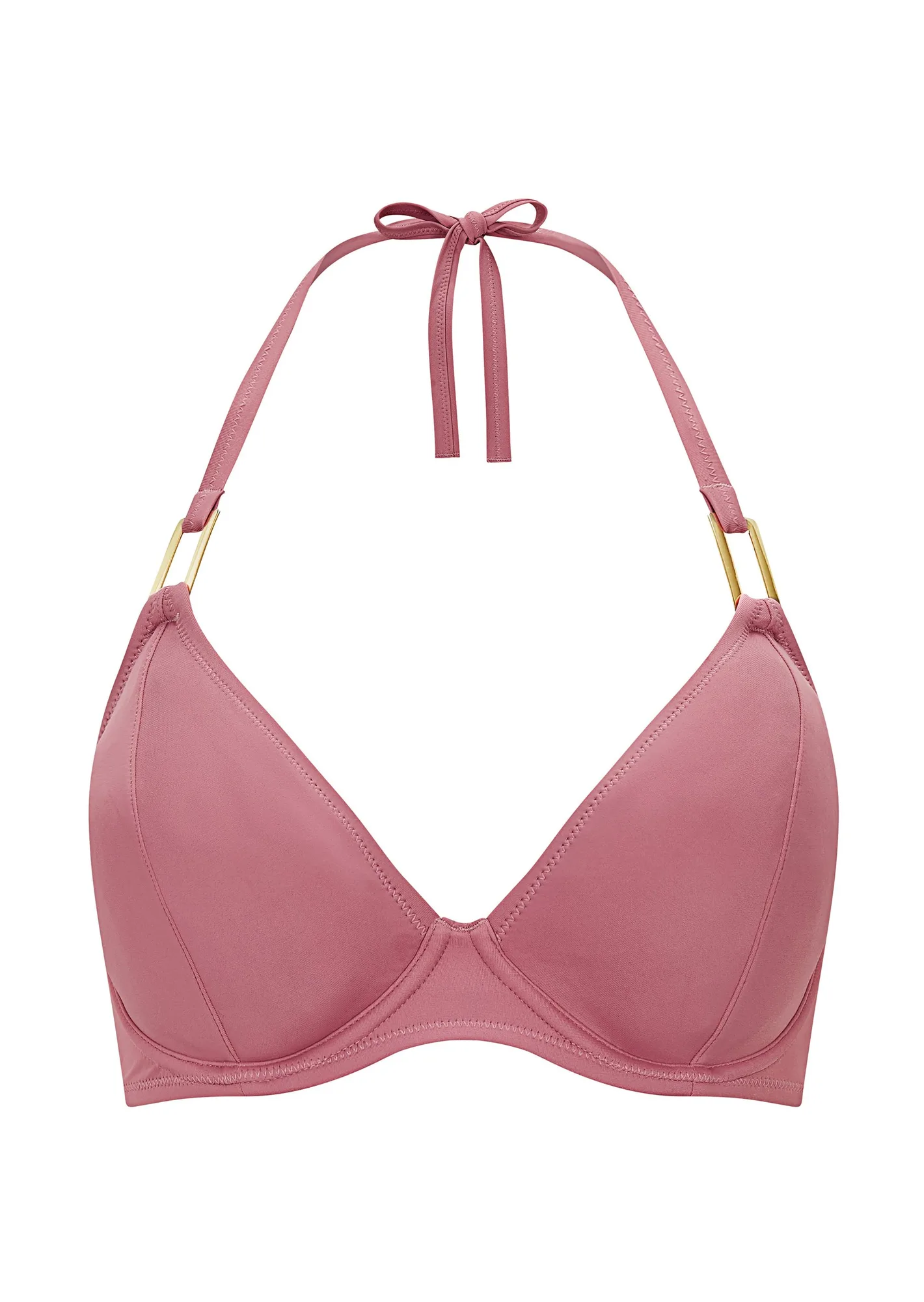 Fuller Bust Boudoir Beach Deco Rose Beugel-Halter-Bikinitop, D-GG cupmaten