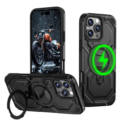 iPhone 17 Pro Case - Heavy Duty Phone Case - Casebus Magnetic Breathable Phone Case, Support MagSafe, Heat Dissipation Design, Military Grade Drop Protection - REESE - Casebus