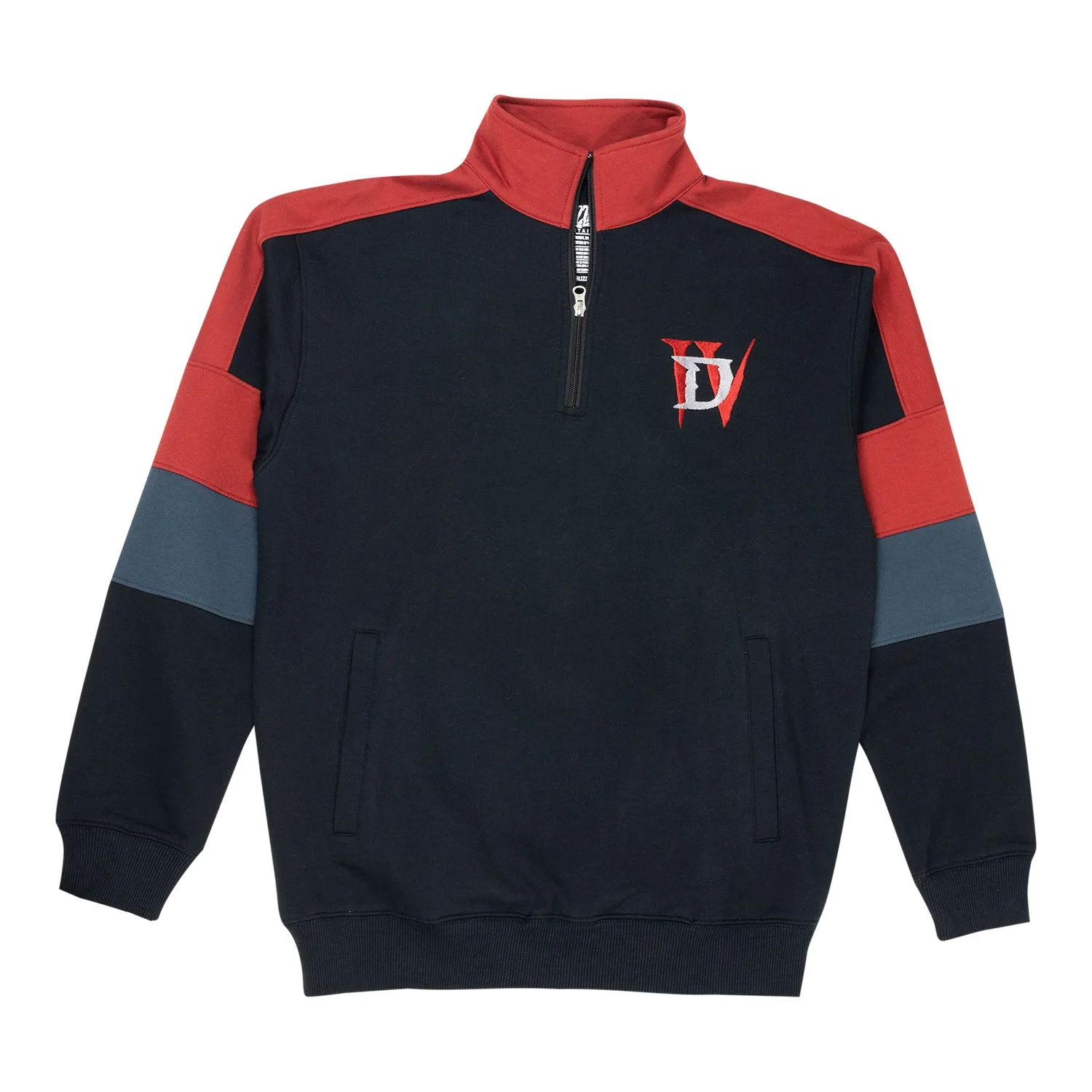 Diablo IV Logo Schwarzer Quarter-Zip Sweatshirt