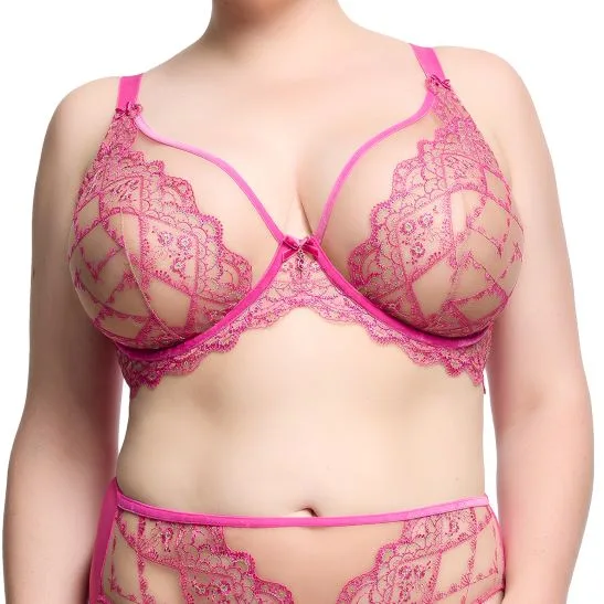 Sujetador plunge Yvonne Curve - Ruby