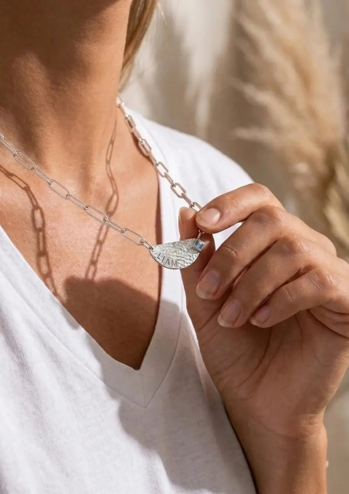 The Demi Lune Necklace - Sterling Silver