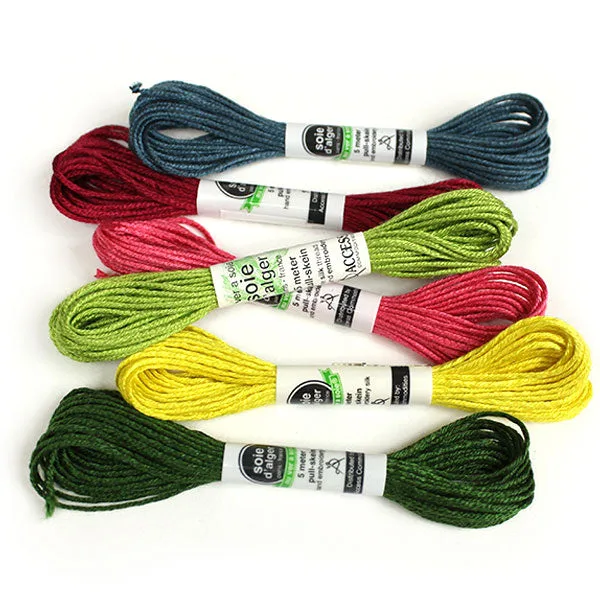 CAVALCADE EXCLUSIVE Au Ver à Soie 7 Strand Silk Alger Thread for Hand Embroidery