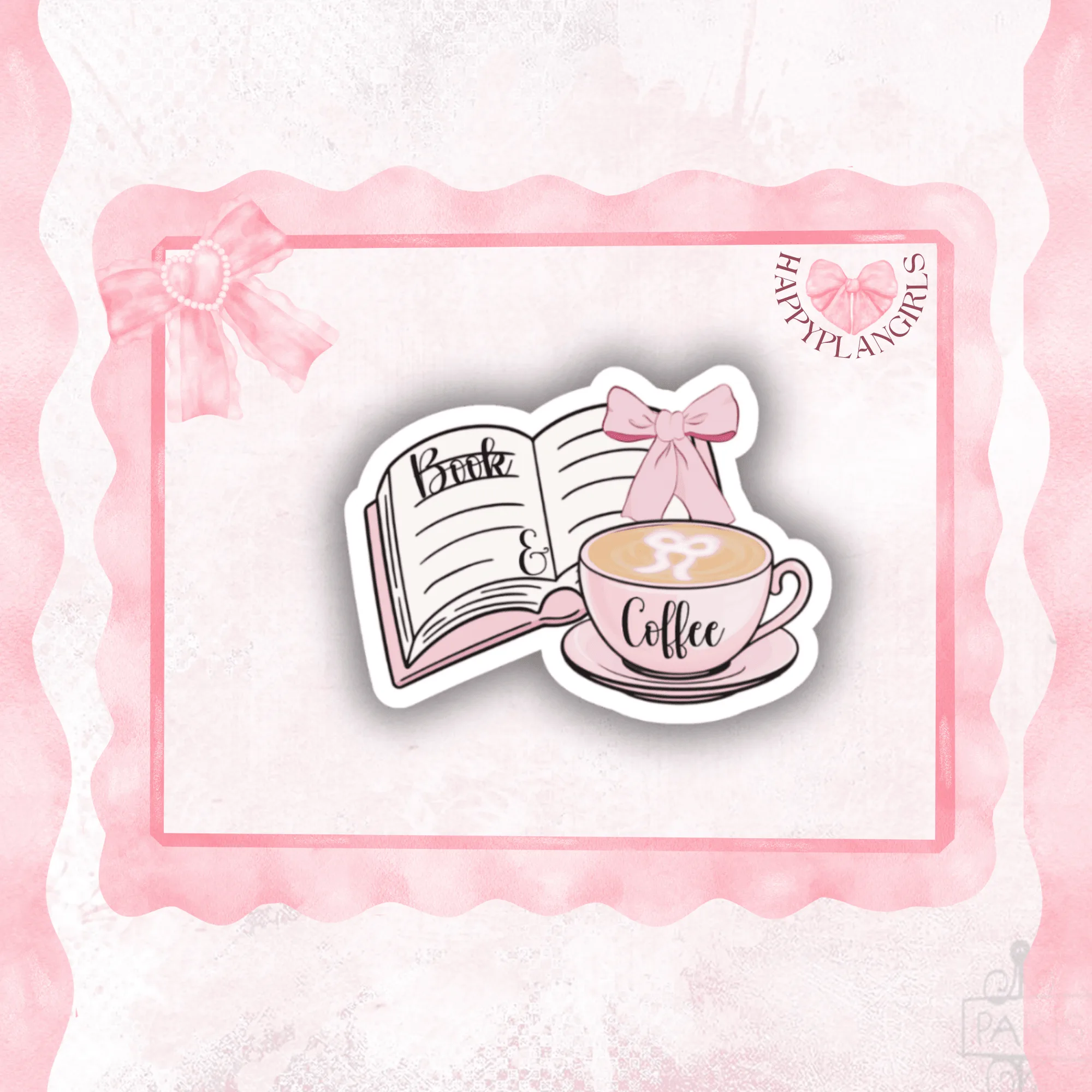 Cute Coquette Bookish Stickers: Decorating Your Reading Journal